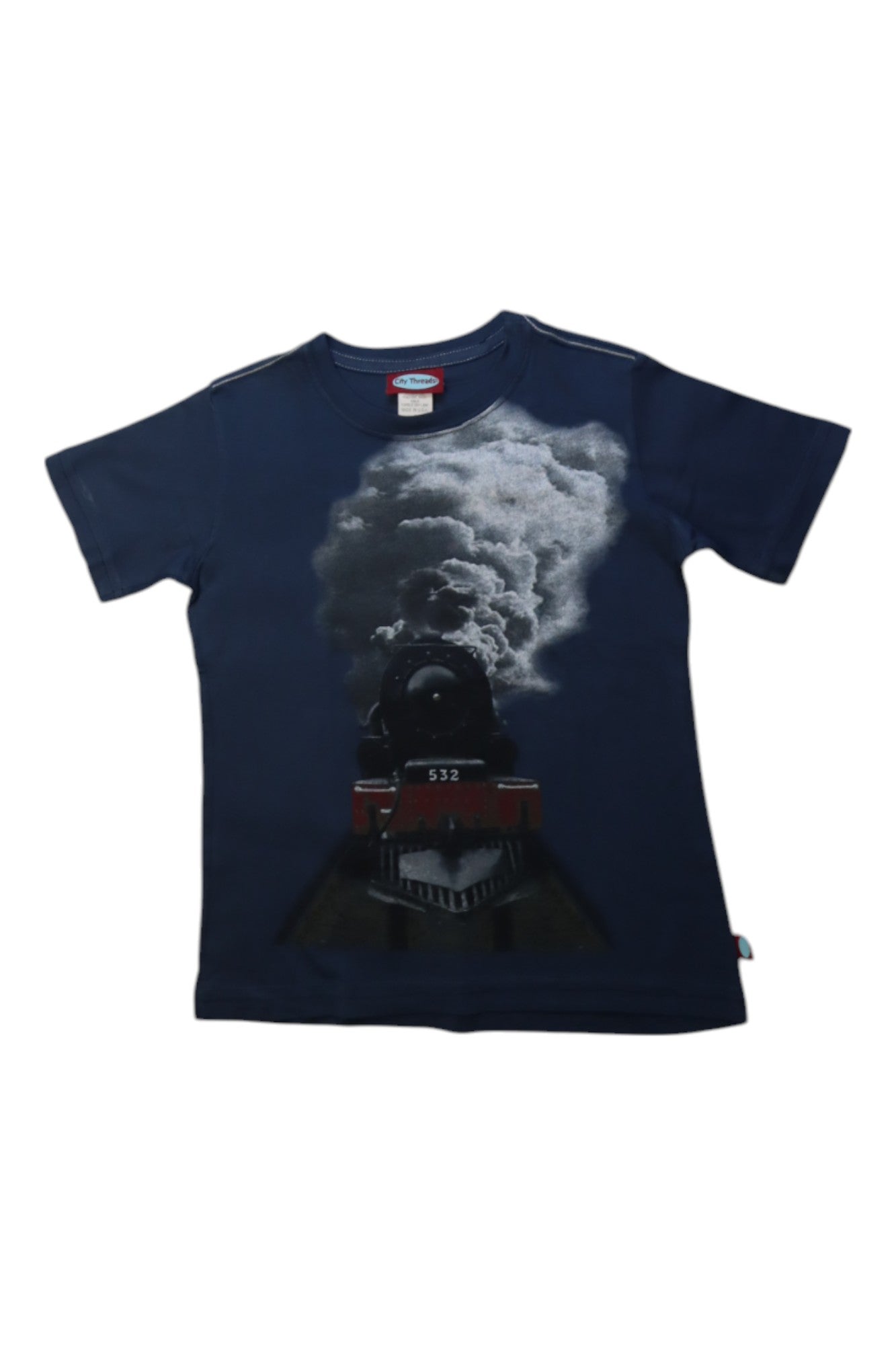 City Threads Train Graphic T-Shirt 5T、mySite、g9winljtr