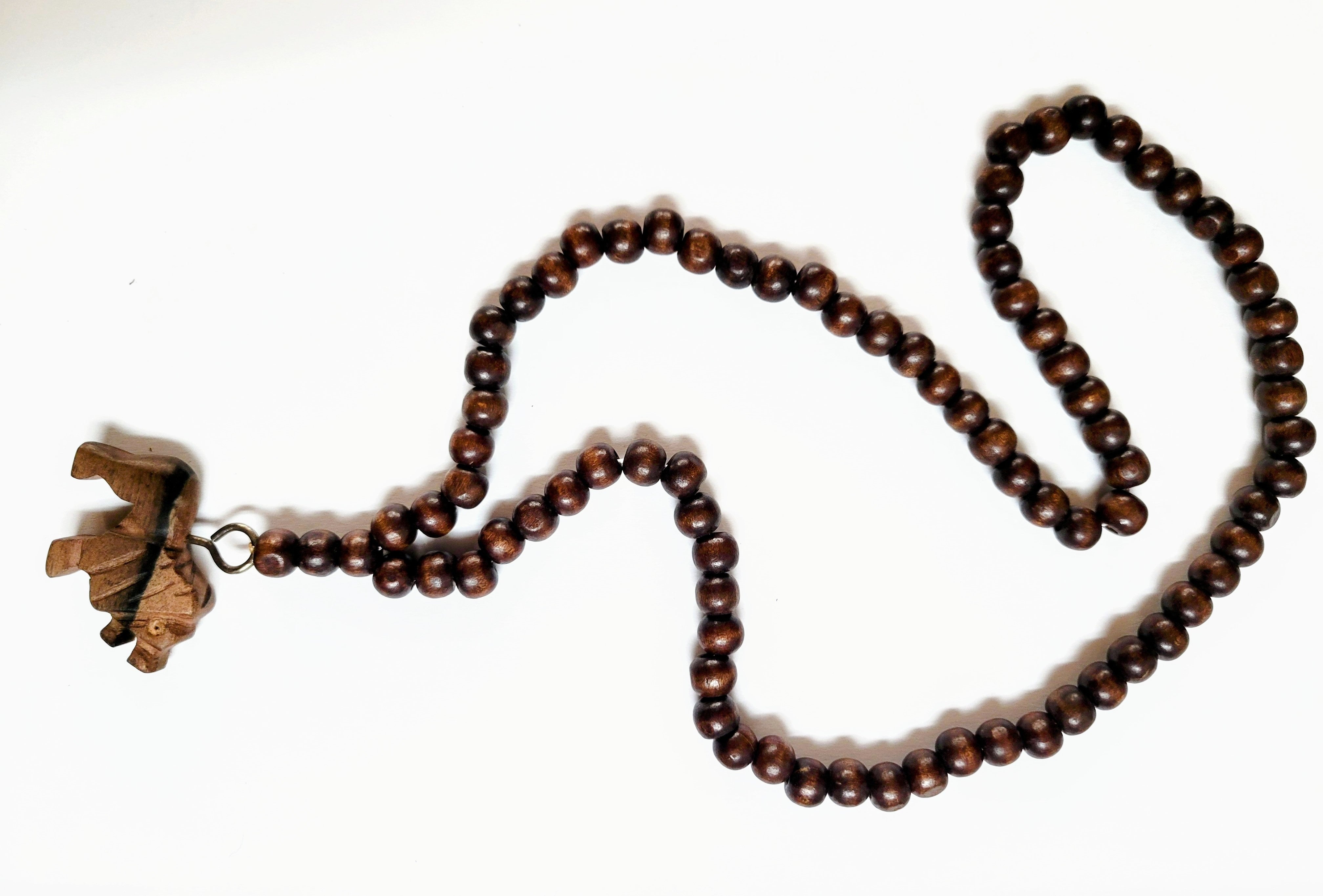 Handmade Gyatar Wooden Ghanaian Necklace with a lion pendant-DPJGNLP6、mySite、solidvoid