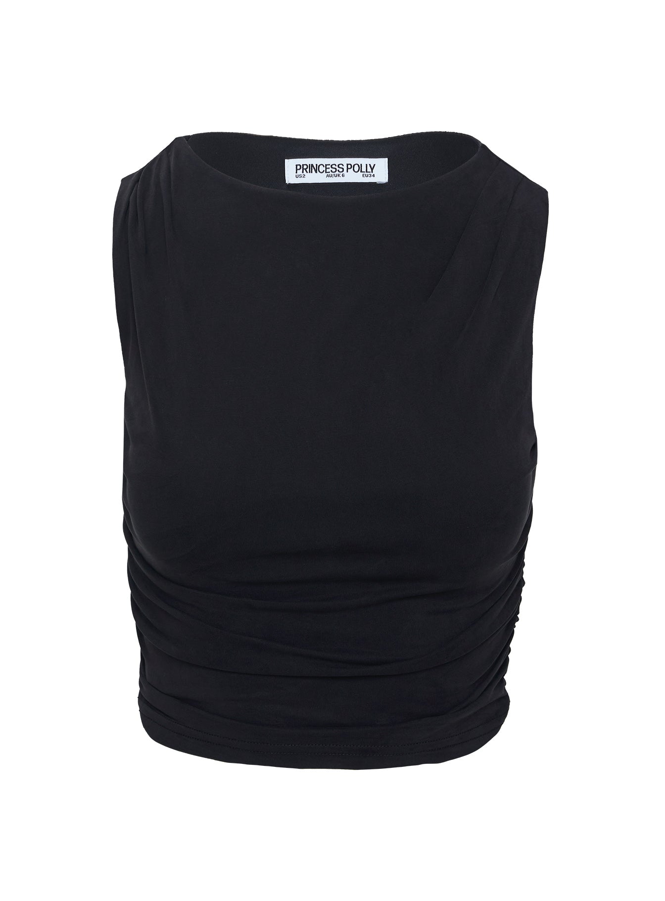 Hold Em High Neck Top Black、mySite、solidvoid
