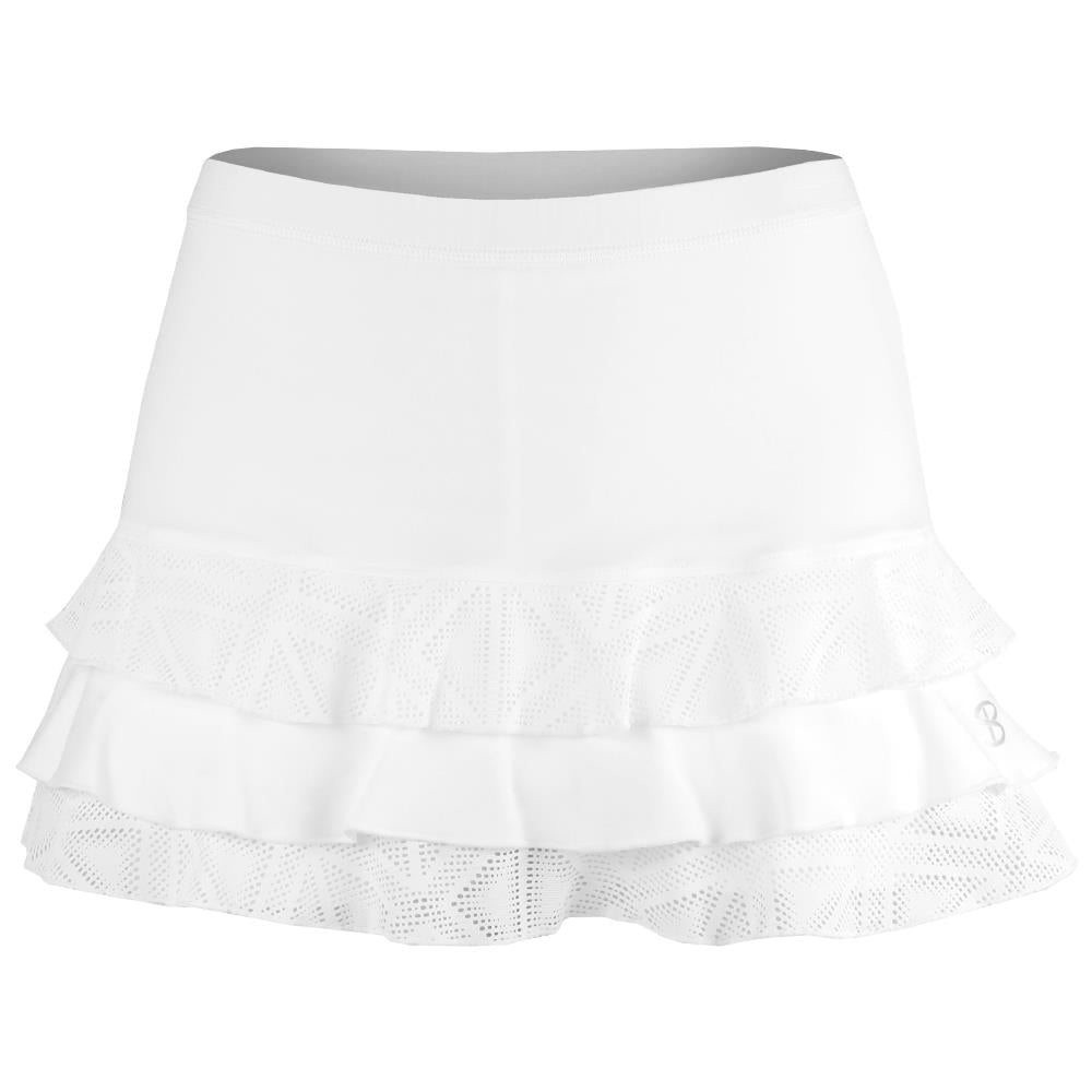 Sofibella Girls Diamond Rush Ruffle Skort - White