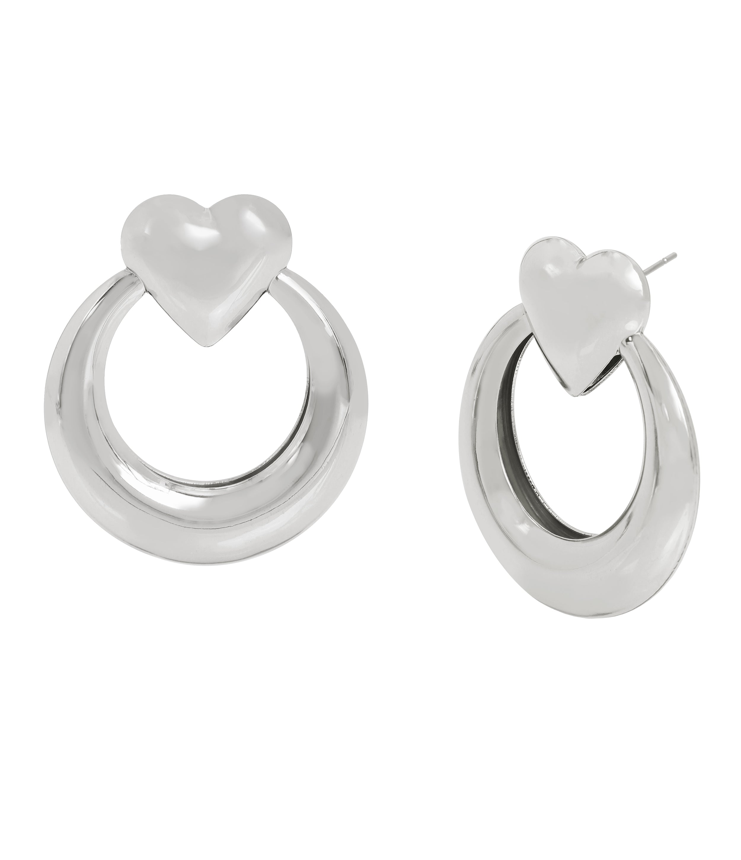 CLEAR HEART STUDS SILVER、mySite、dreamappss