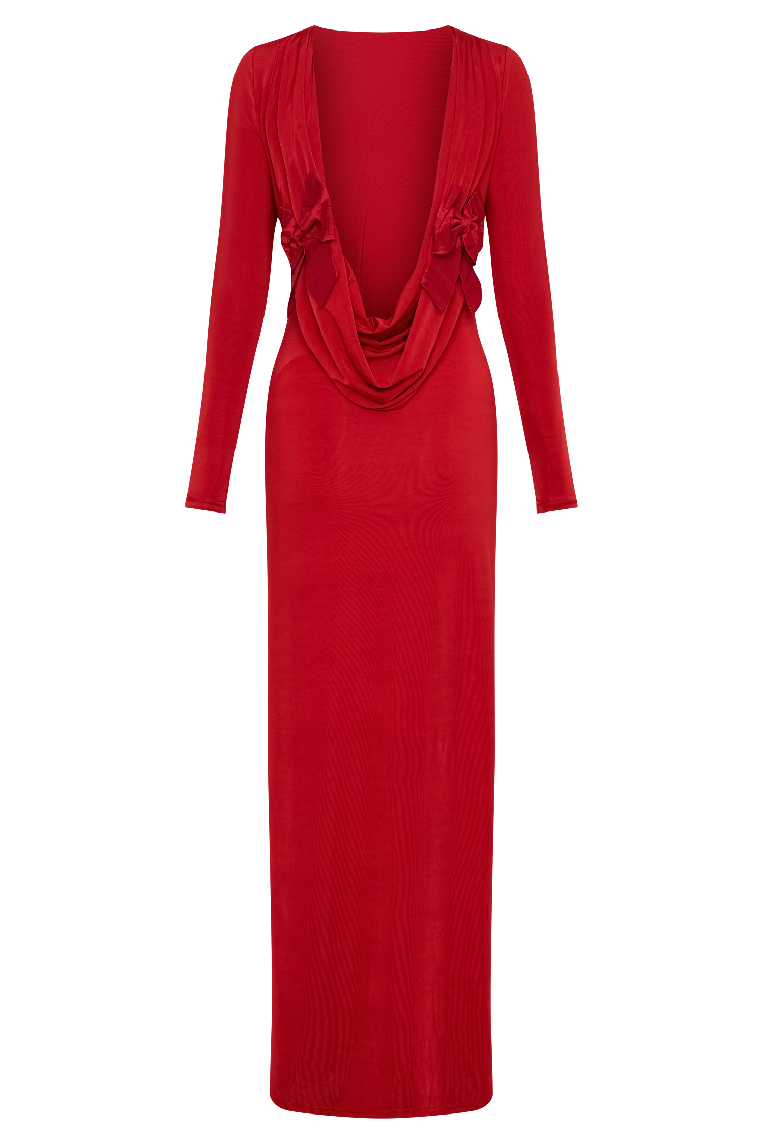 Bennett Slinky Long Sleeve Maxi Dress - Ruby、mySite、solidvoid