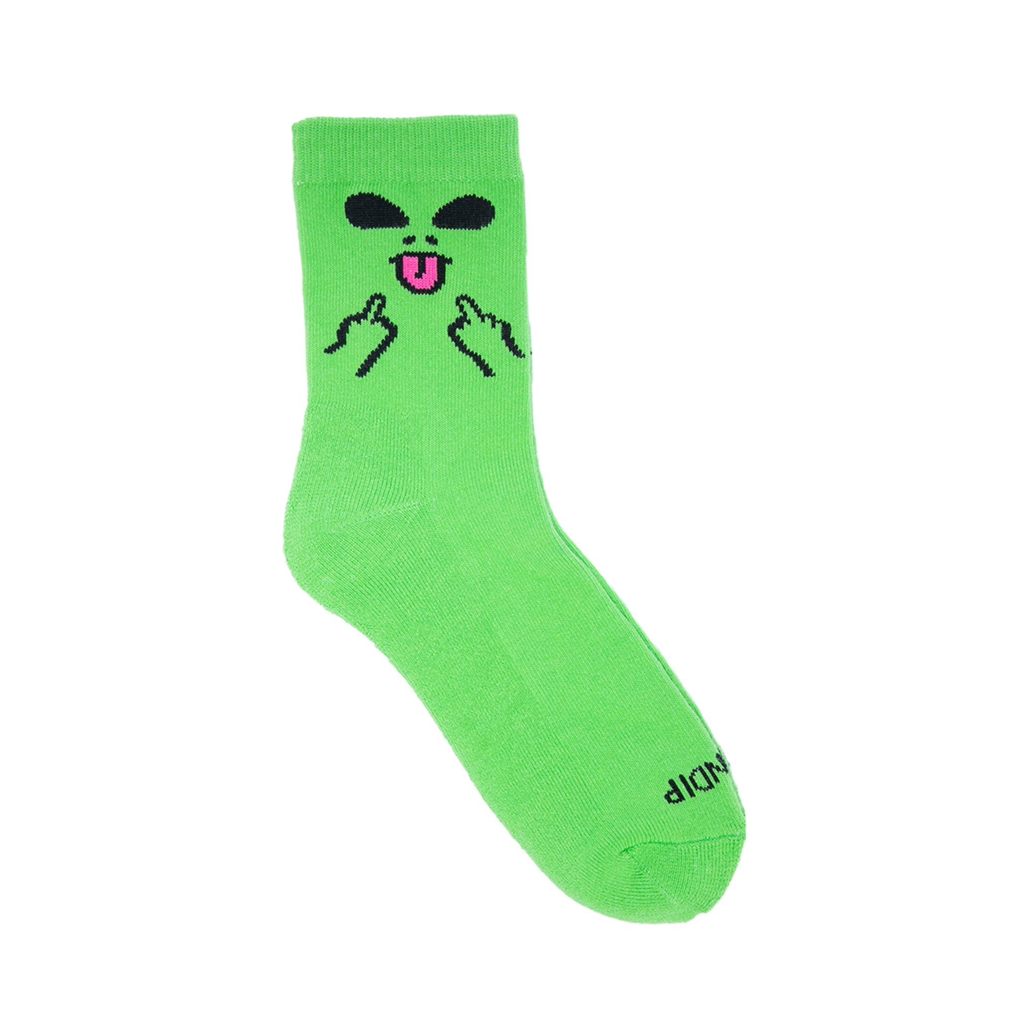  Alien Face Mid Socks (Green)、mySite、merchandisen