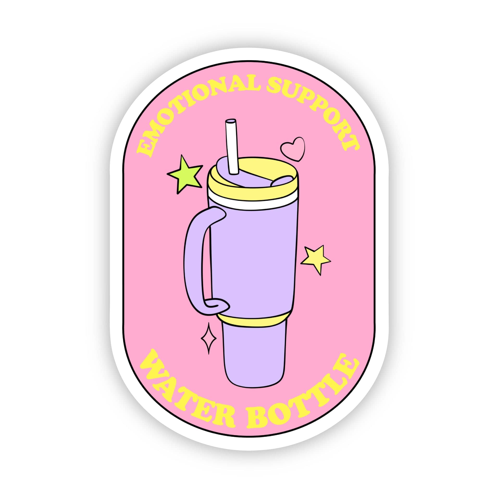  Emotional support water bottle sticker (pink)、mySite、elrpsem3k
