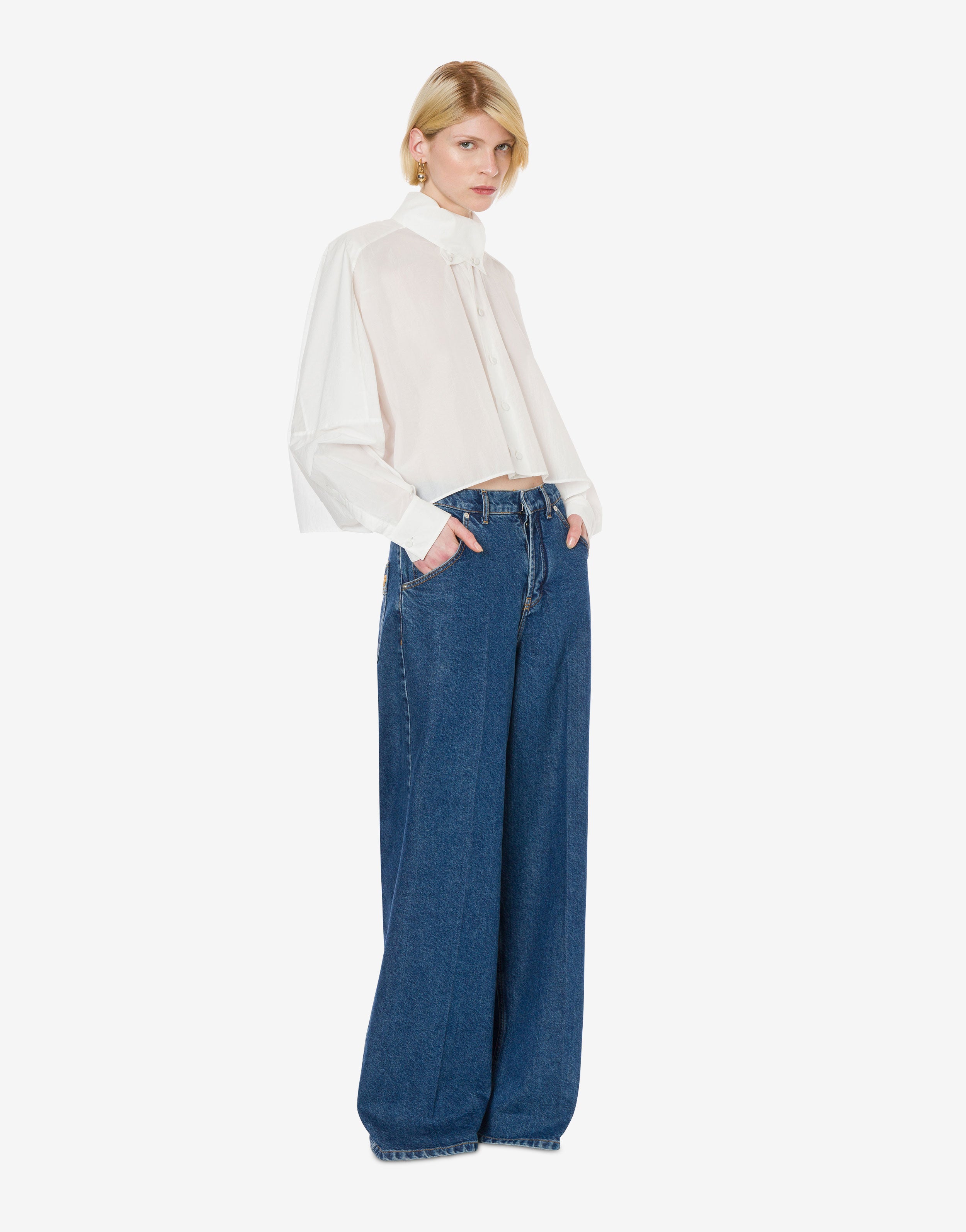 Pantalone oversize in denim、mySite、aoinhome