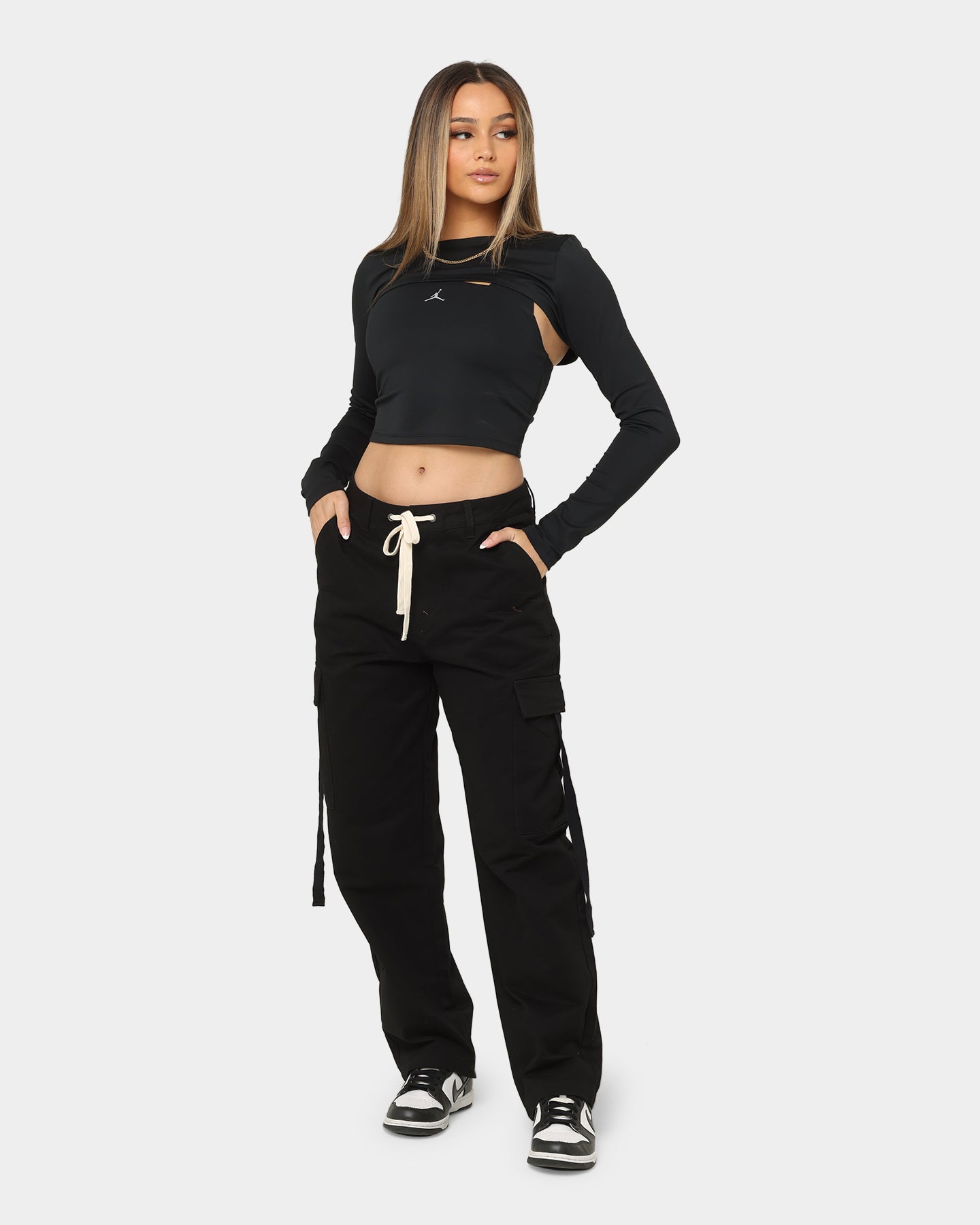 Jordan Women's Sport 2-In-1 T-Shirt Black/Stealth、mySite、zt4zffjzw