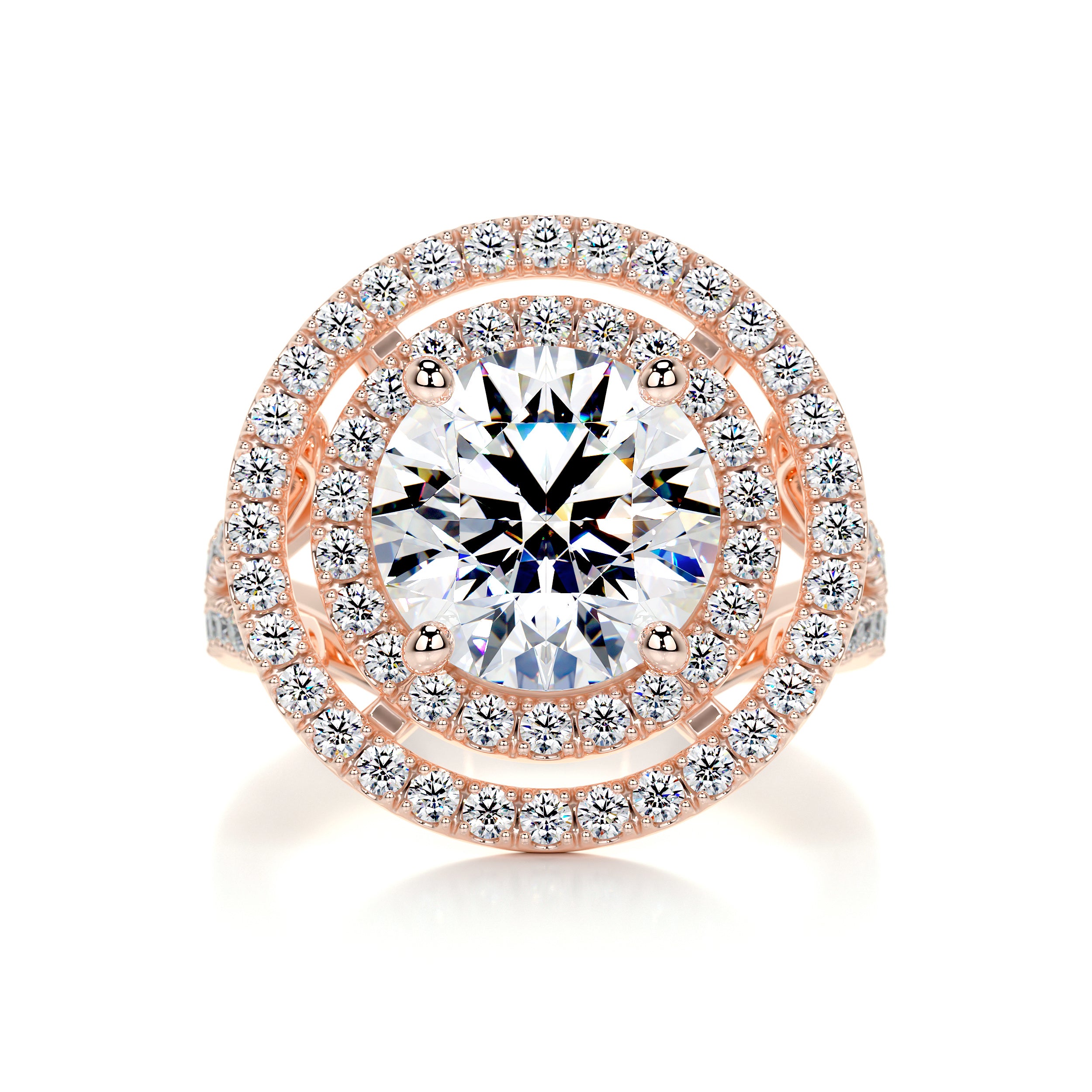 Naomi Moissanite & Diamond Ring -14K Rose Gold、mySite、hinf8tx79