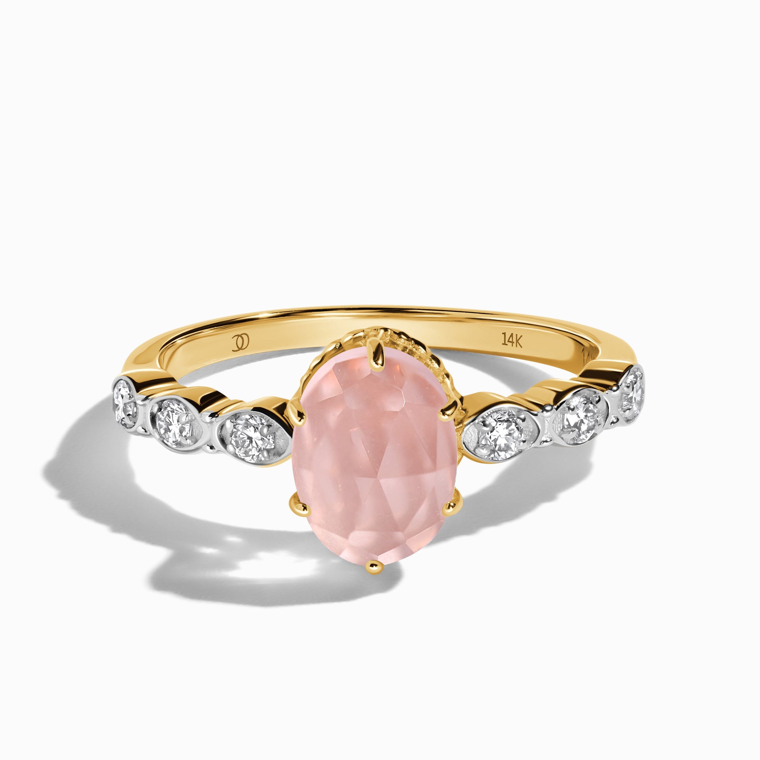 Rose Quartz Diamond Ring - Mirth、mySite、hinf8tx79