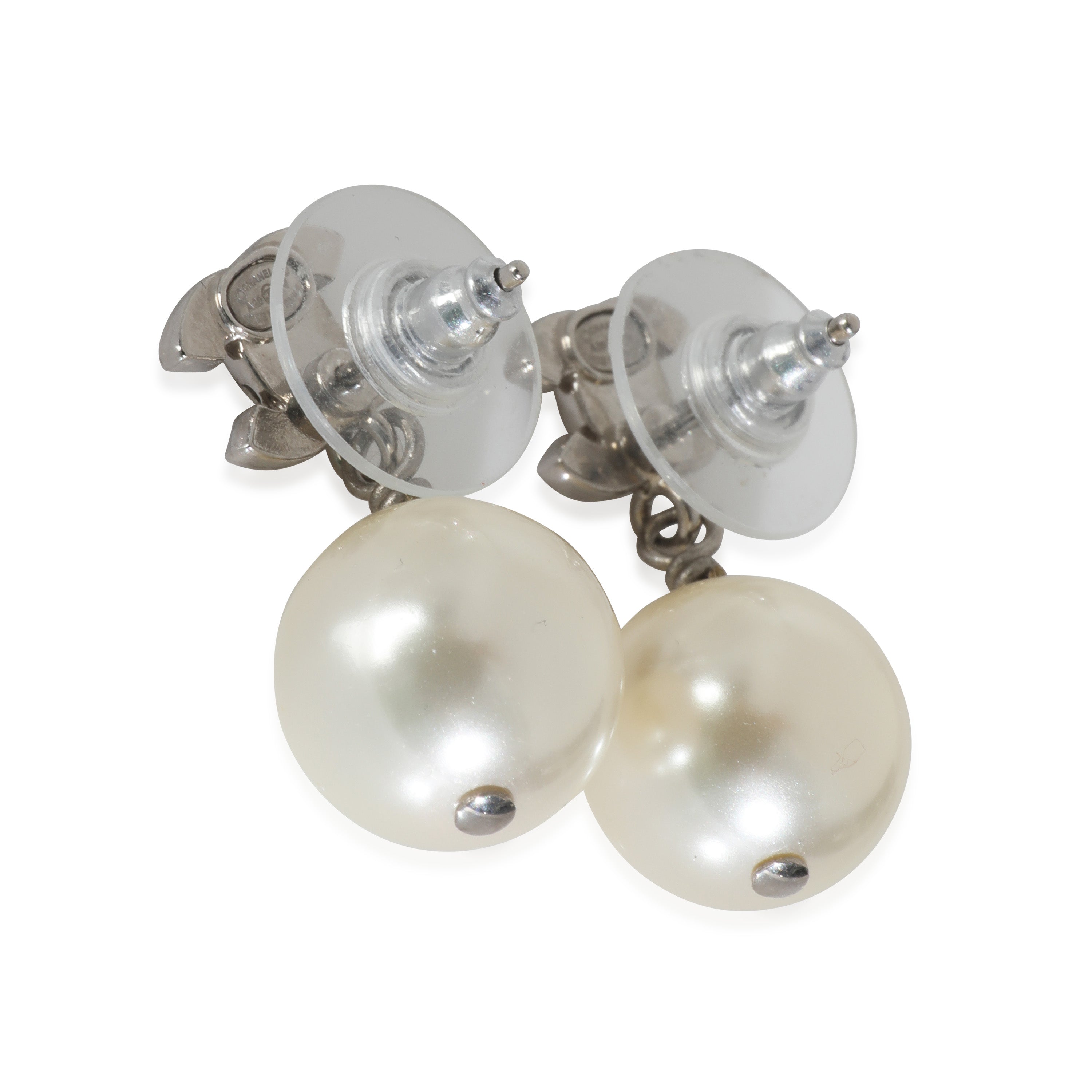 2020 Faux Pearl & Strass CC Earrings、mySite、garagedoors4me