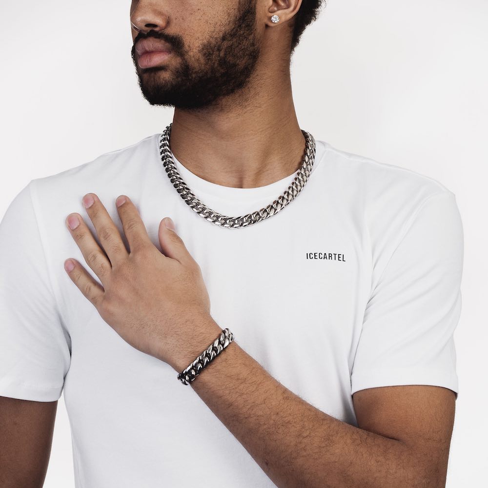 14MM Cuban Link Chain 14K White Gold、mySite、hinf8tx79