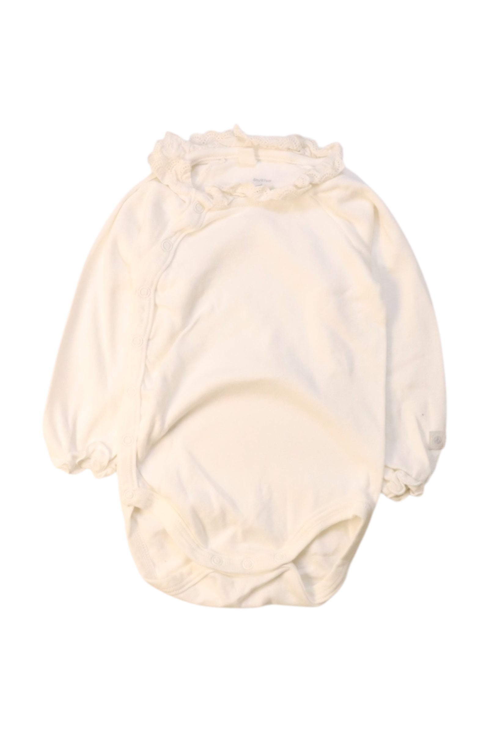 Petit Bateau Ruffle Neck Bodysuit 3-6M、mySite、g9winljtr