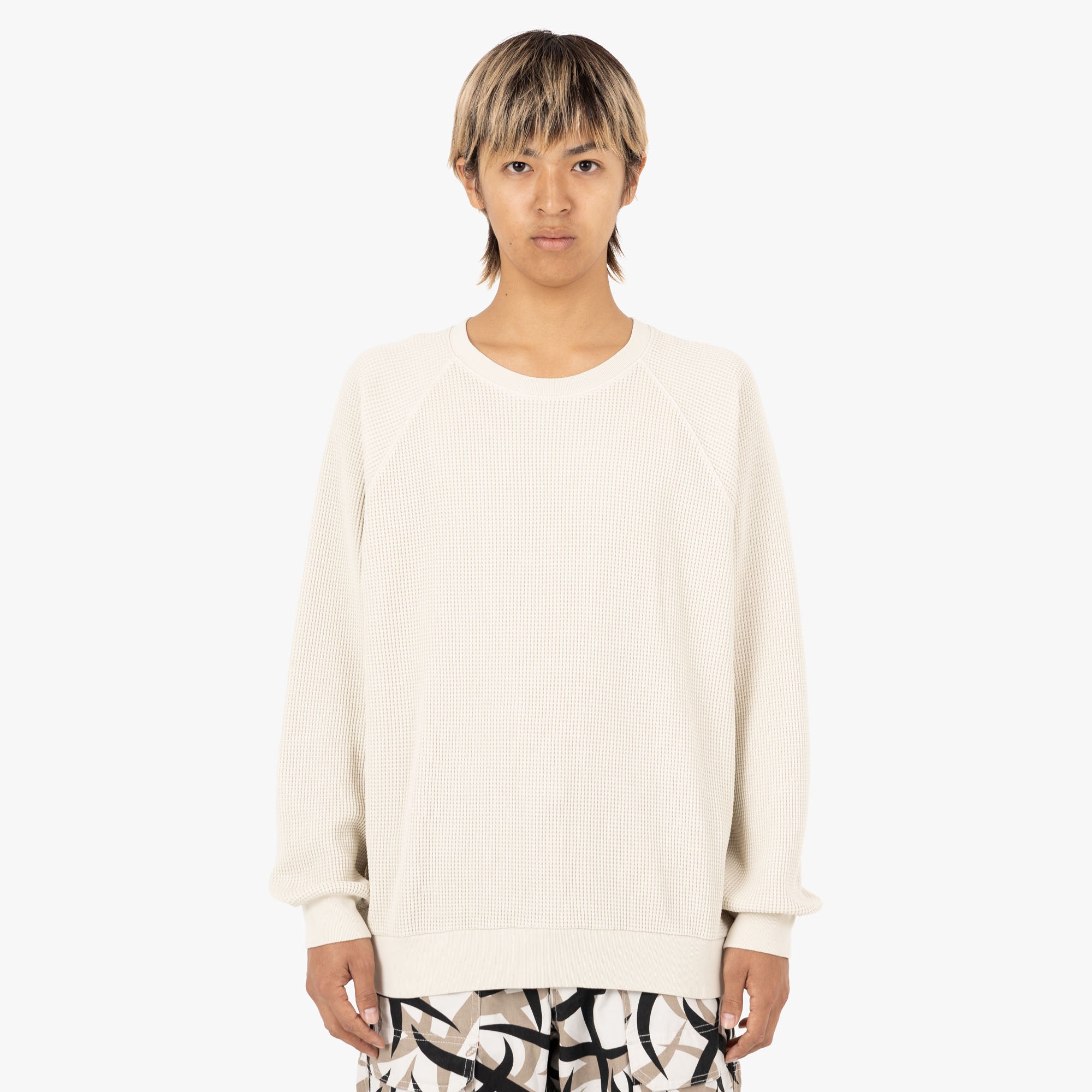  Gramicci Waffle Crew / Pigment Sand、mySite、merchandisen