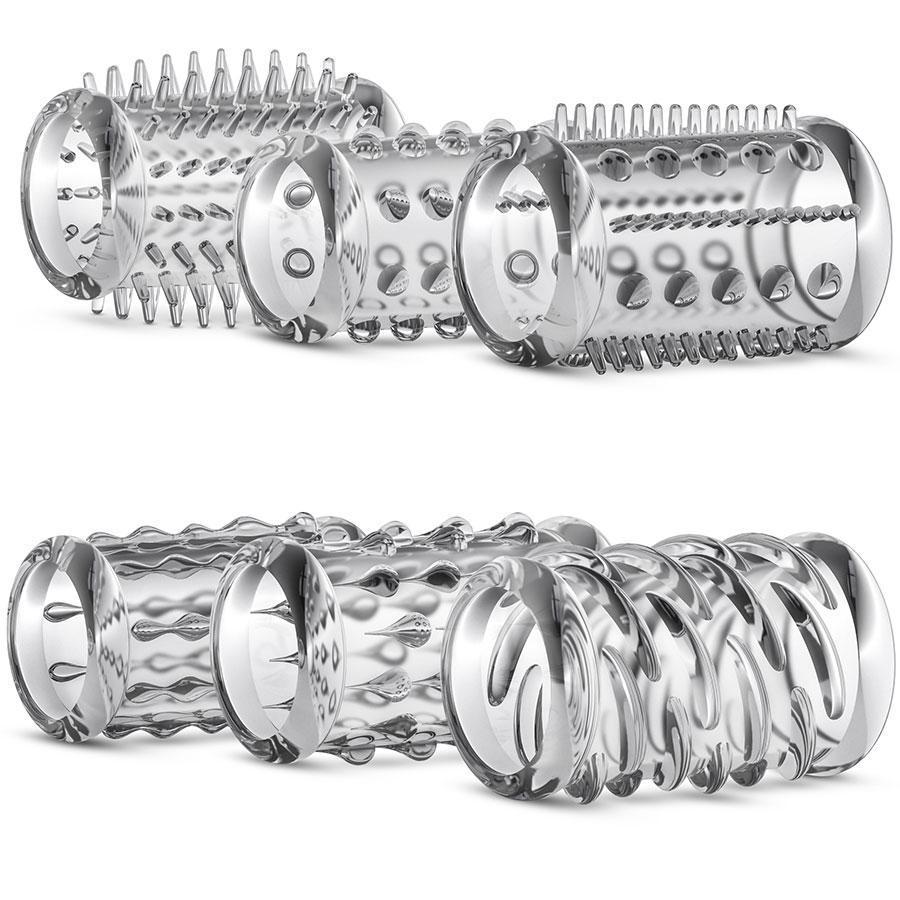 Penis Enhancing Cock Sleeve Stay Hard Kit | Clear、mySite、bottomscart