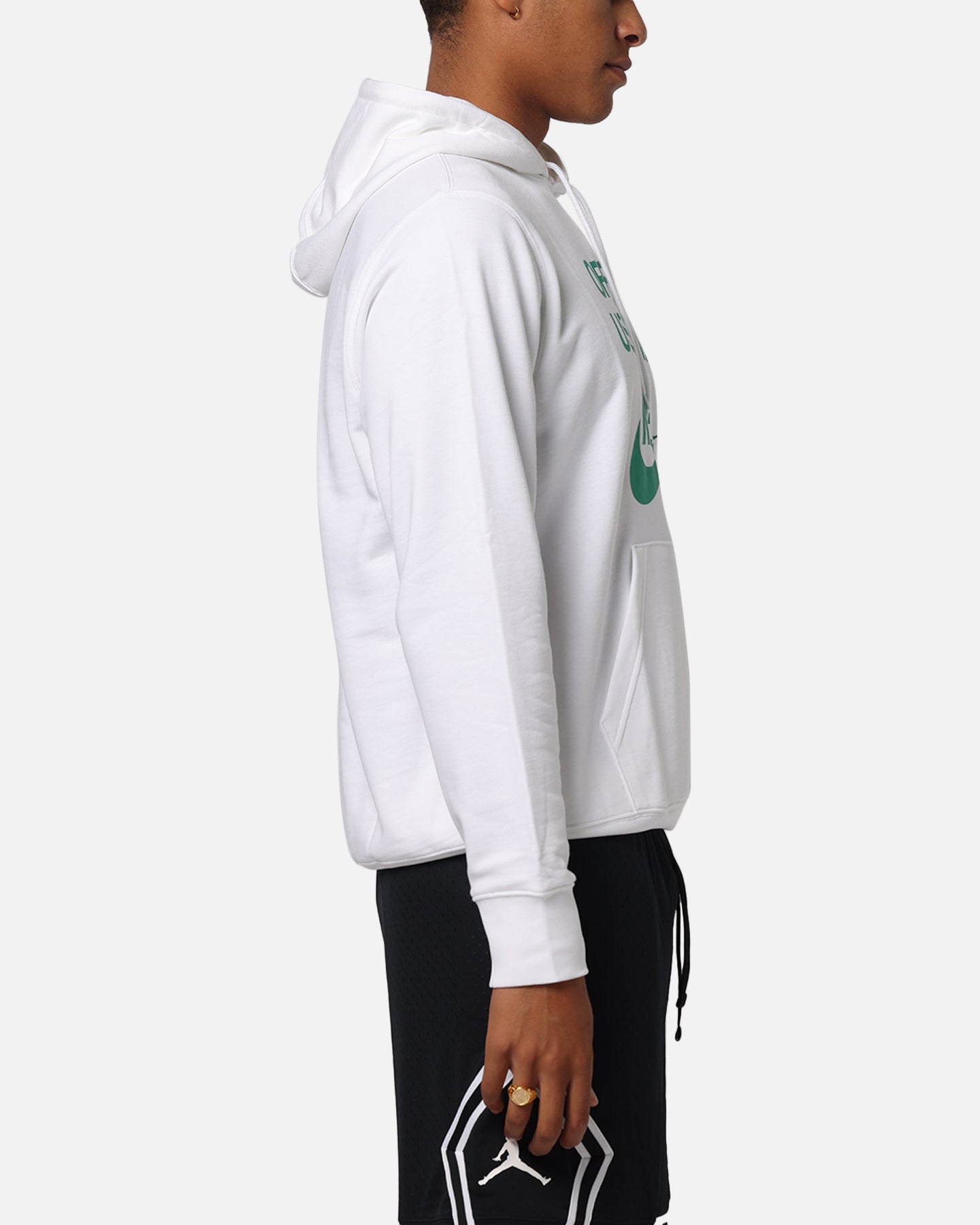 Nike Club French Terry Pullover Hoodie White/White/Green、mySite、zt4zffjzw