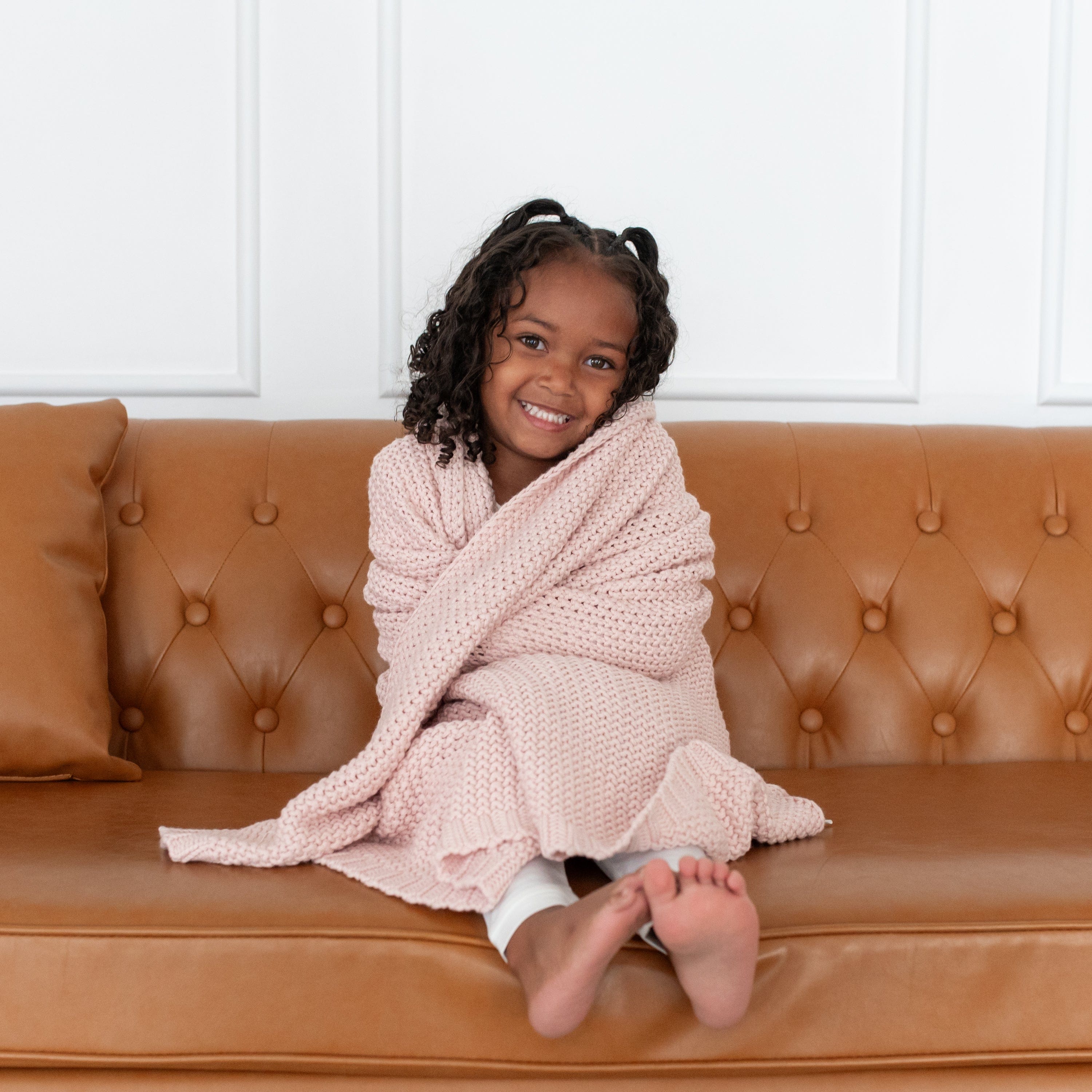  Chunky Knit Toddler Blanket in Blush、mySite、layawaytickets