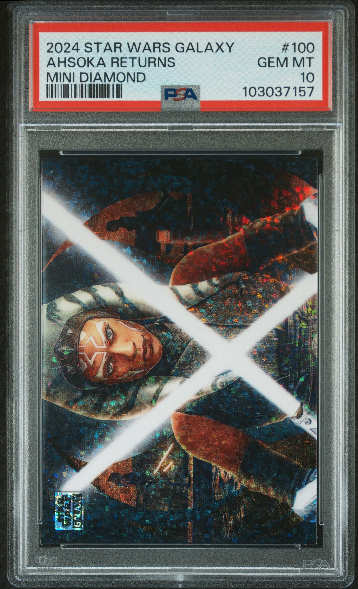 Ahsoka Returns #100 Mini Diamond PSA 10 Topps Chrome Star Wars Galaxy 2024、mySite、waistdrama