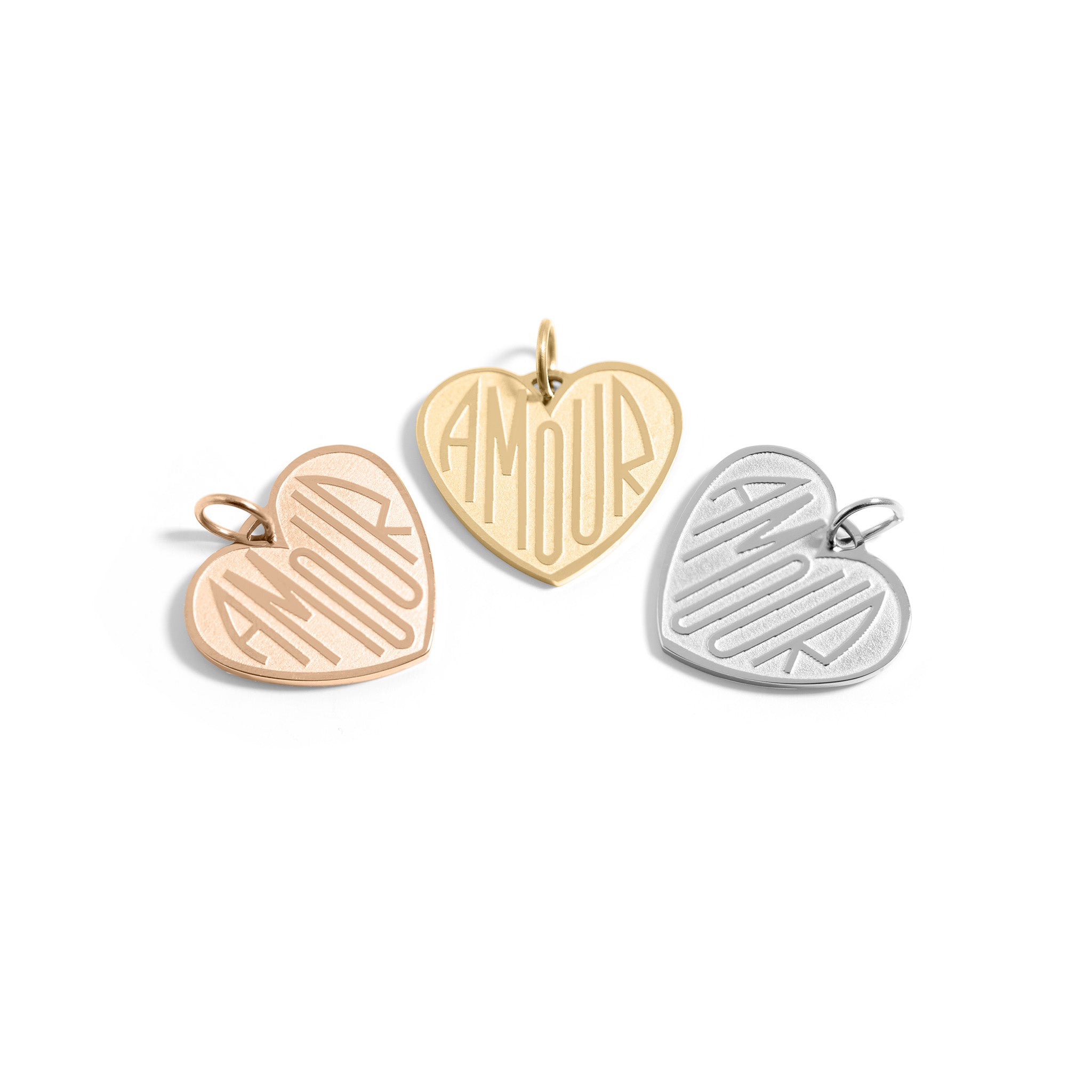 18K Gold PVD Stainless Steel Heart Amour Charm / PDL0256、mySite、dreamappss