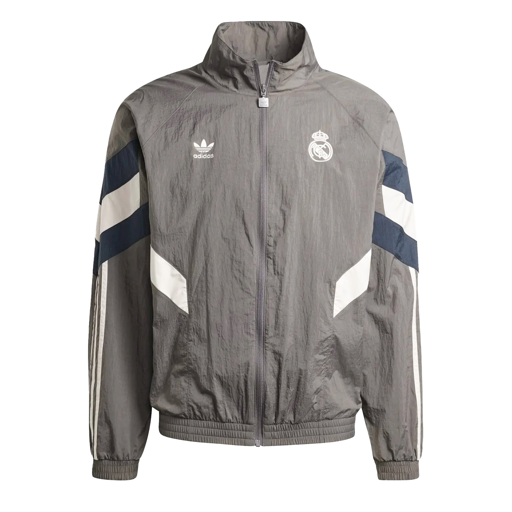 adidas Men's Real Madrid Originals 2024/25 Track Top Charcoal/Grey、mySite、noshort