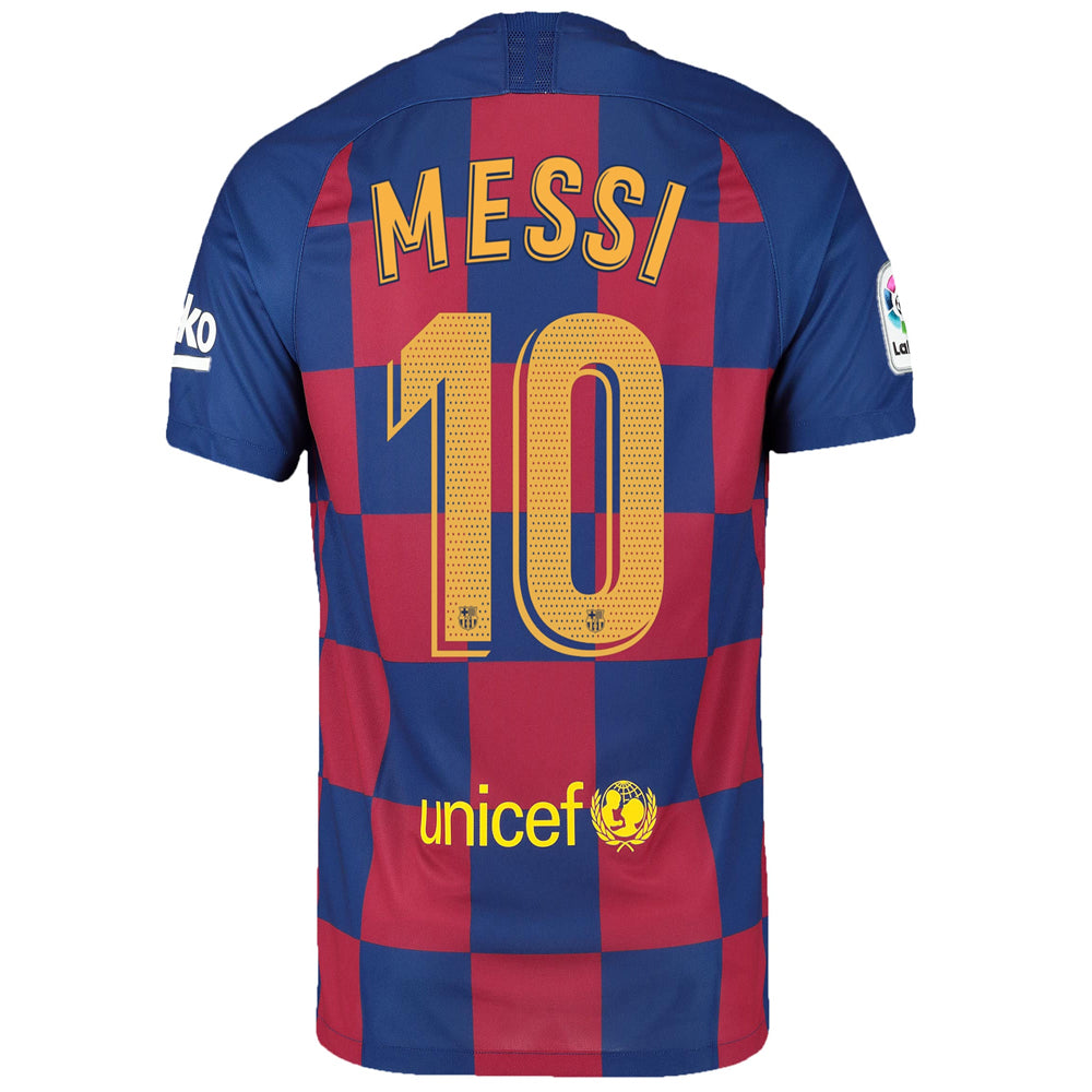 Nike Kids FC Barcelona 19/20 Messi Home Jersey Deep Royal/Varsity Maize、mySite、noshort
