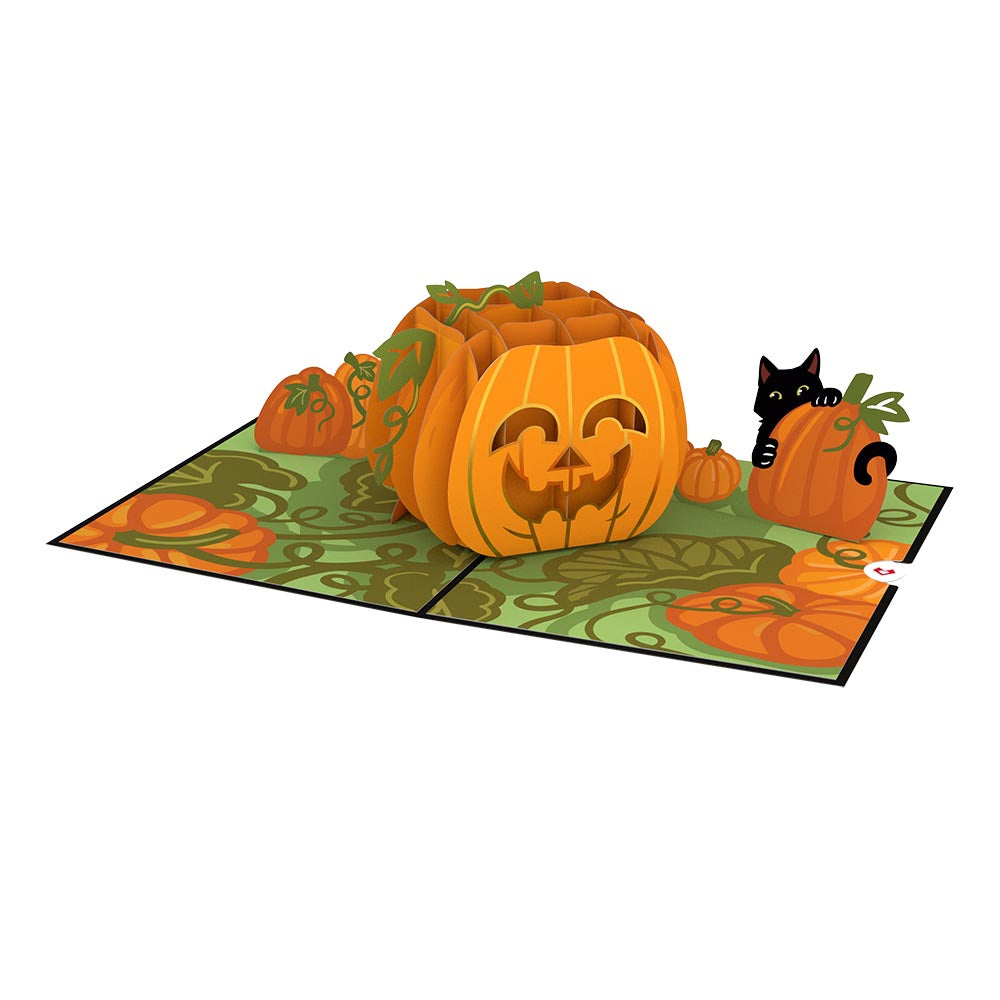 Happy Halloween Pumpkin Pop-Up Card、mySite、solidvoid