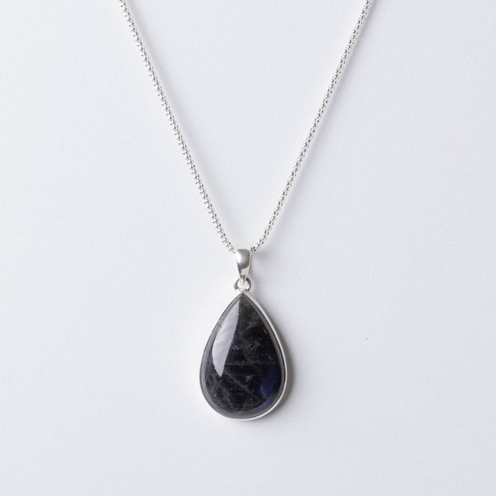 Labradorite Teardrop Pendant Necklace、mySite、hinf8tx79