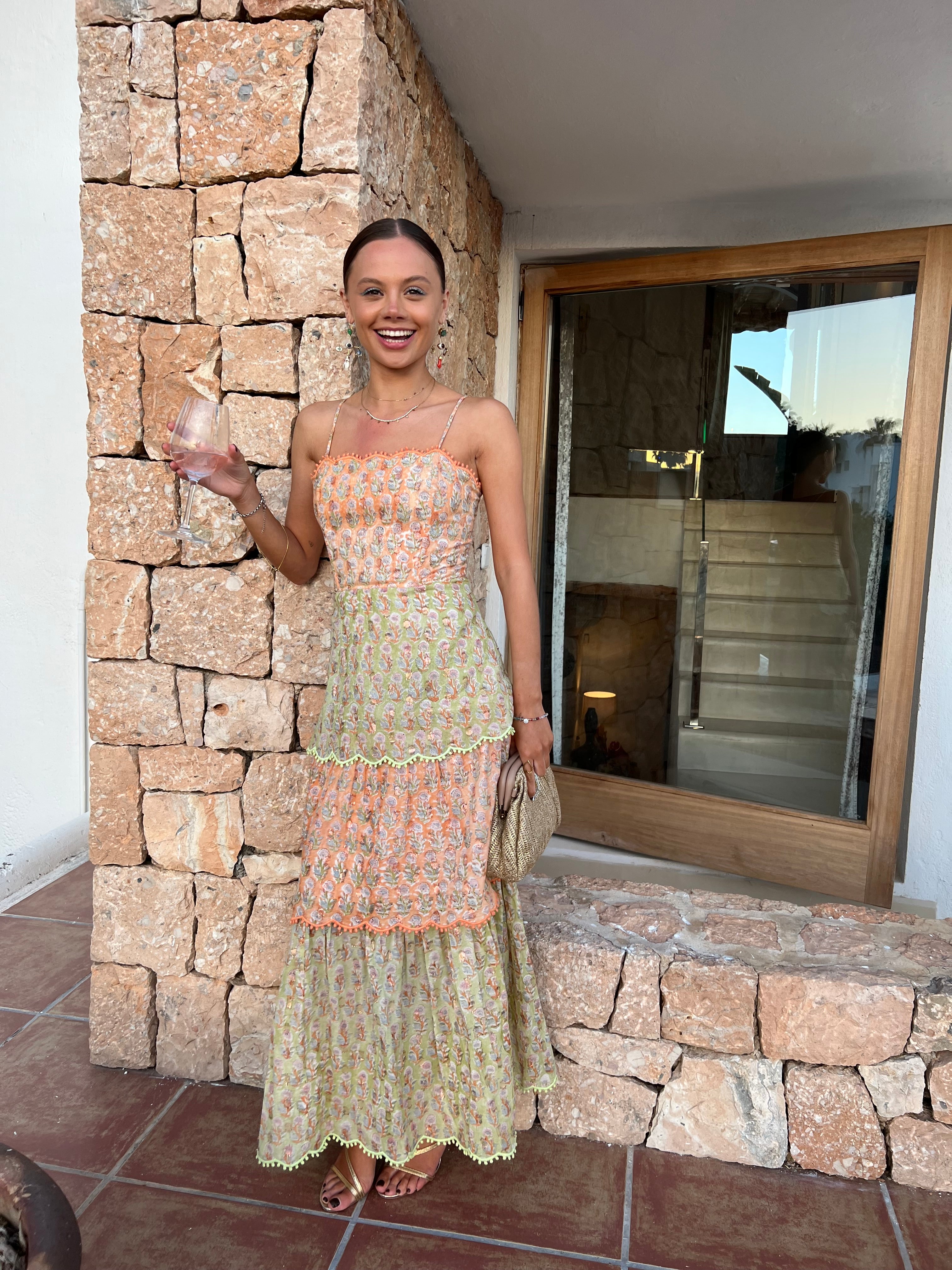 Pink And Green Peony Dress、mySite、solidvoid