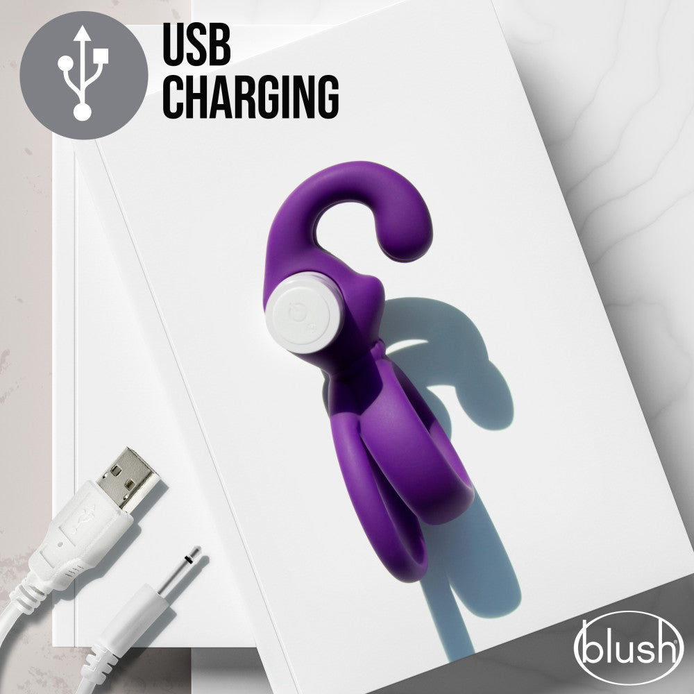 Noje By Blush® | C3 Iris: Rechargeable Vibrating Penis Ring - Made with Puria™ Silicone、mySite、bottomscart