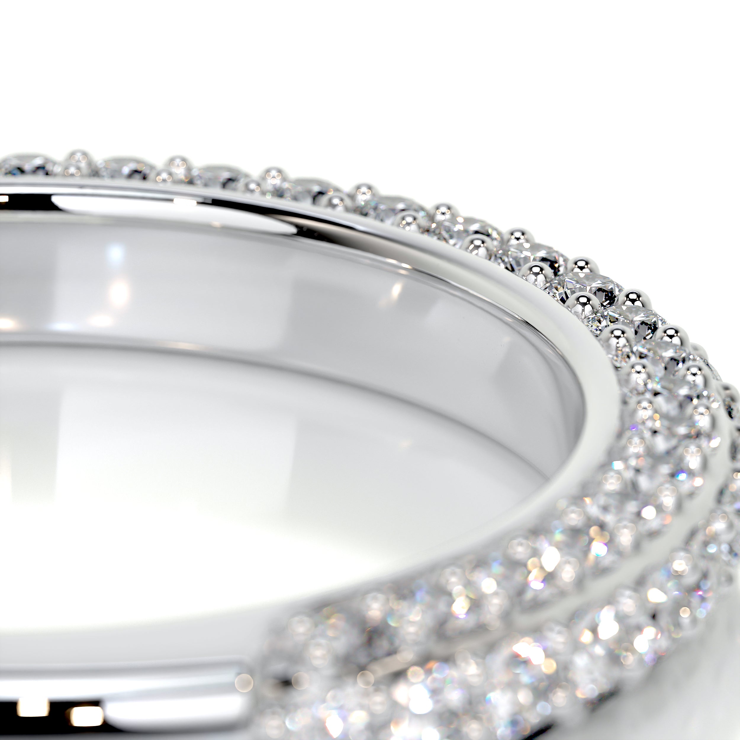 Anastasia Pave Diamond Wedding Ring (0.75 Carat) -Platinum、mySite、hinf8tx79