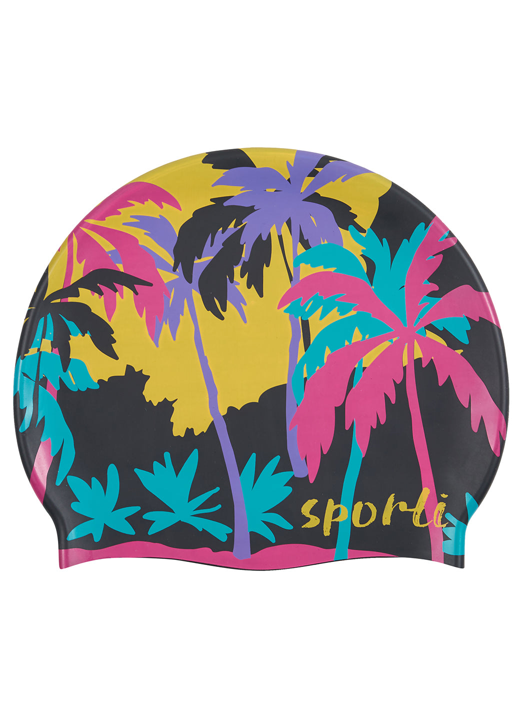 Sporti Tahitian Dream Silicone Swim Cap、mySite、noshort
