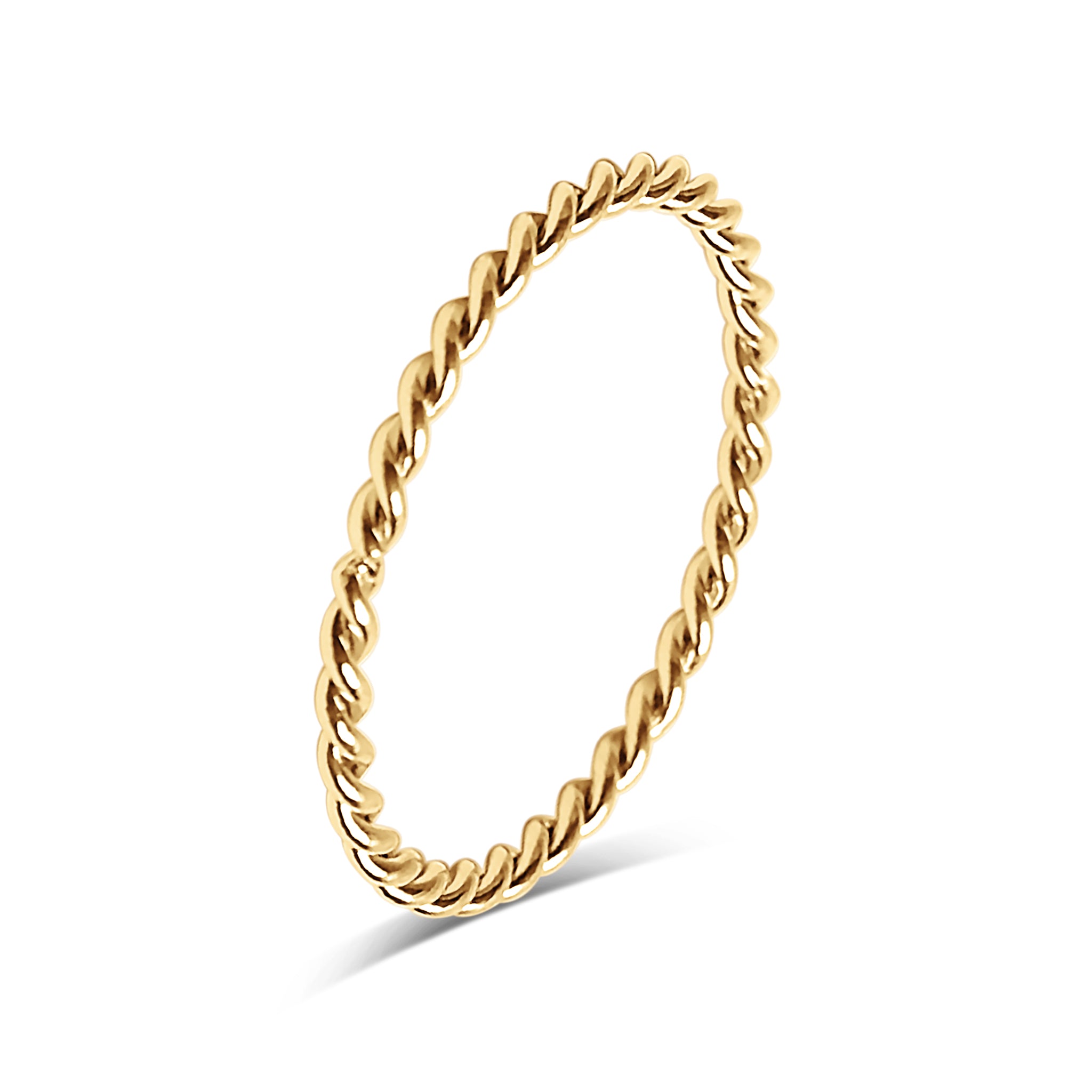18K Gold PVD Stainless Steel Braided Spacer Ring / CSR0001、mySite、dreamappss