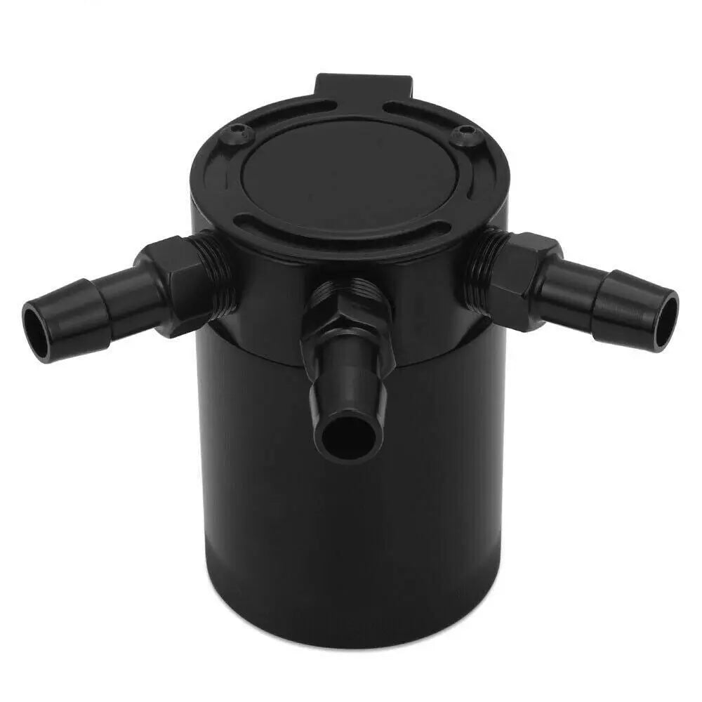 Flashark Universal Aluminum Racing Baffled 3-Port Oil Catch Can、mySite、nflplayoffbracketp