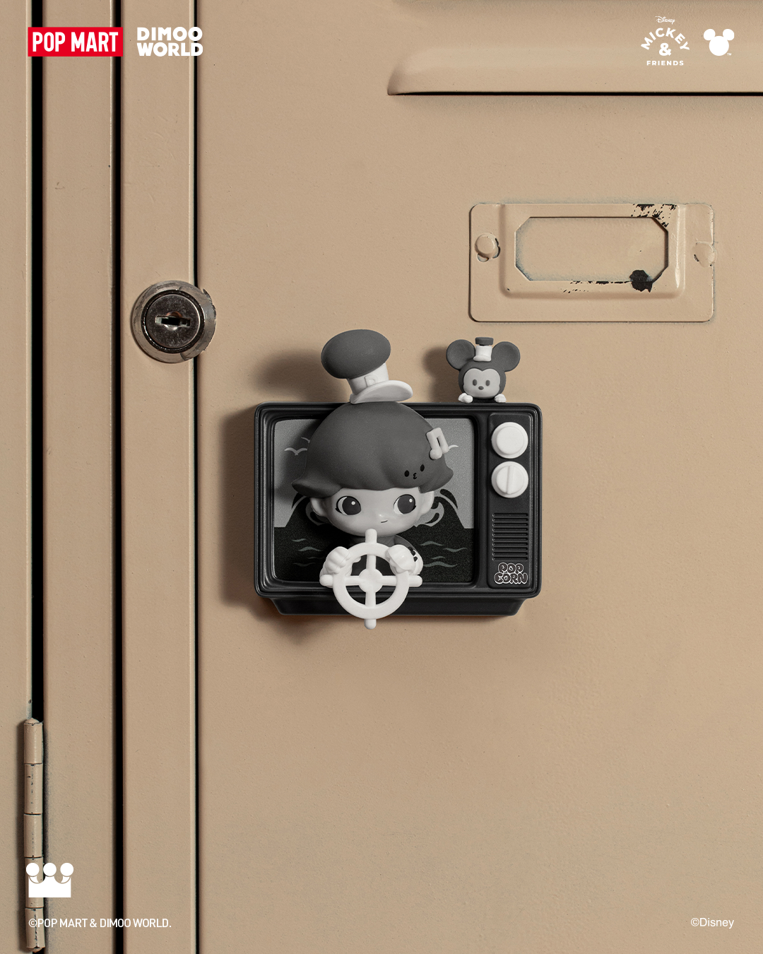  POP MART DIMOO WORLD × DISNEY Series-Fridge Magnet Blind Box、mySite、greenlandpopulation