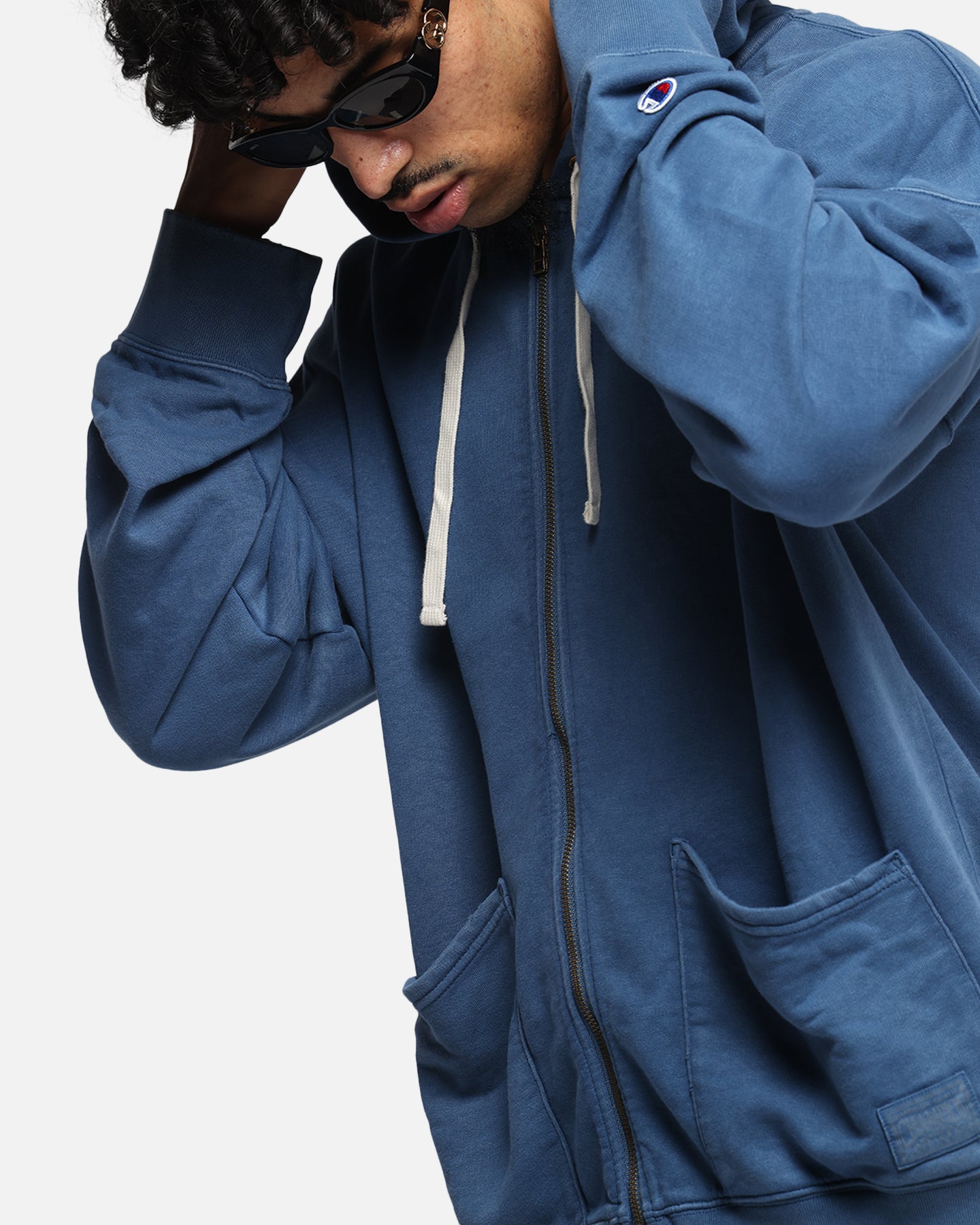 Champion Time Capsule Full Zip-Through Hoodie Teal、mySite、zt4zffjzw