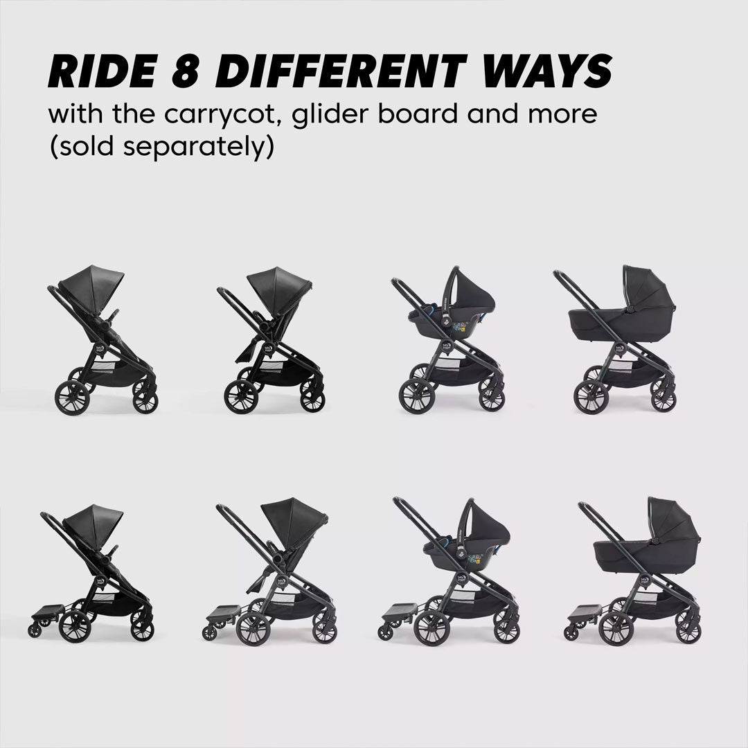  Baby Jogger City Sights Bundle - Stroller + Carrycot + Weather Shield + Belly Bar - Commuter、mySite、merchandisen