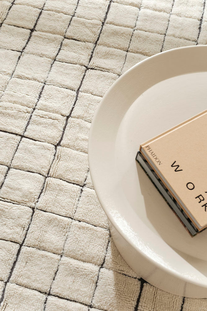 WOOL AREA RUG MOSAIC NATURAL、mySite、gigharbornorthrealestate