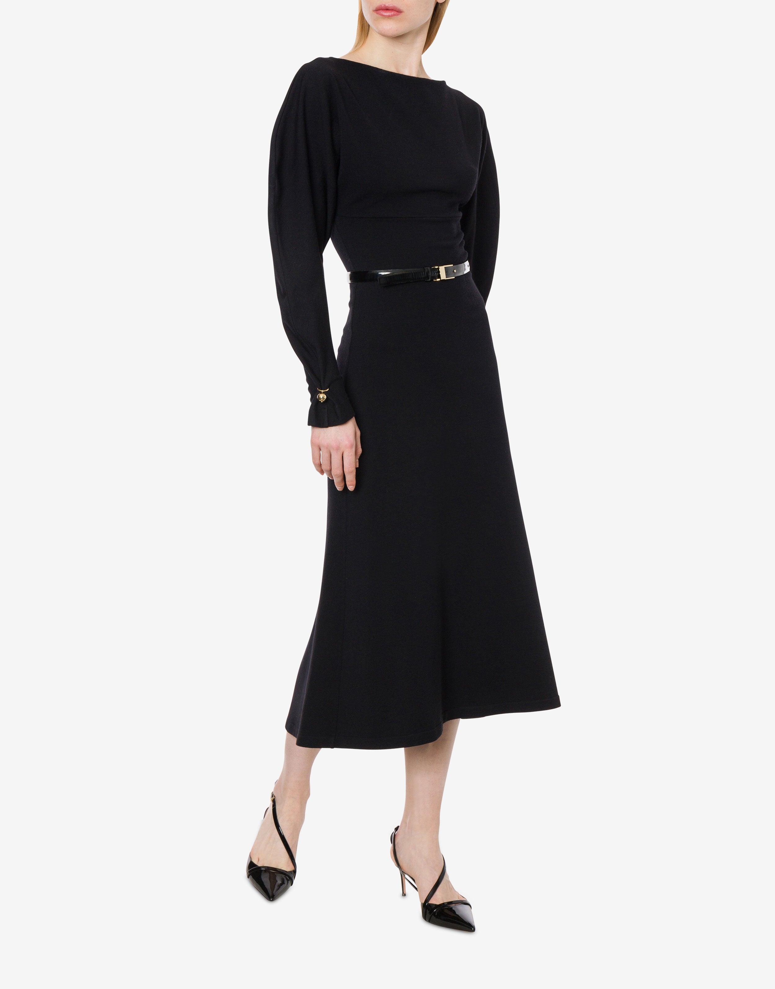 Abito in misto lana con piercing-ball、mySite、aoinhome