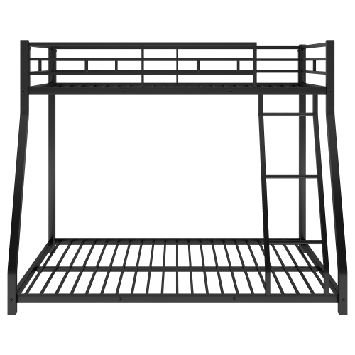 Metal Floor Bunk Bed, Twin over Full,Black(OLD SKU:MF193244AAB)、、casual