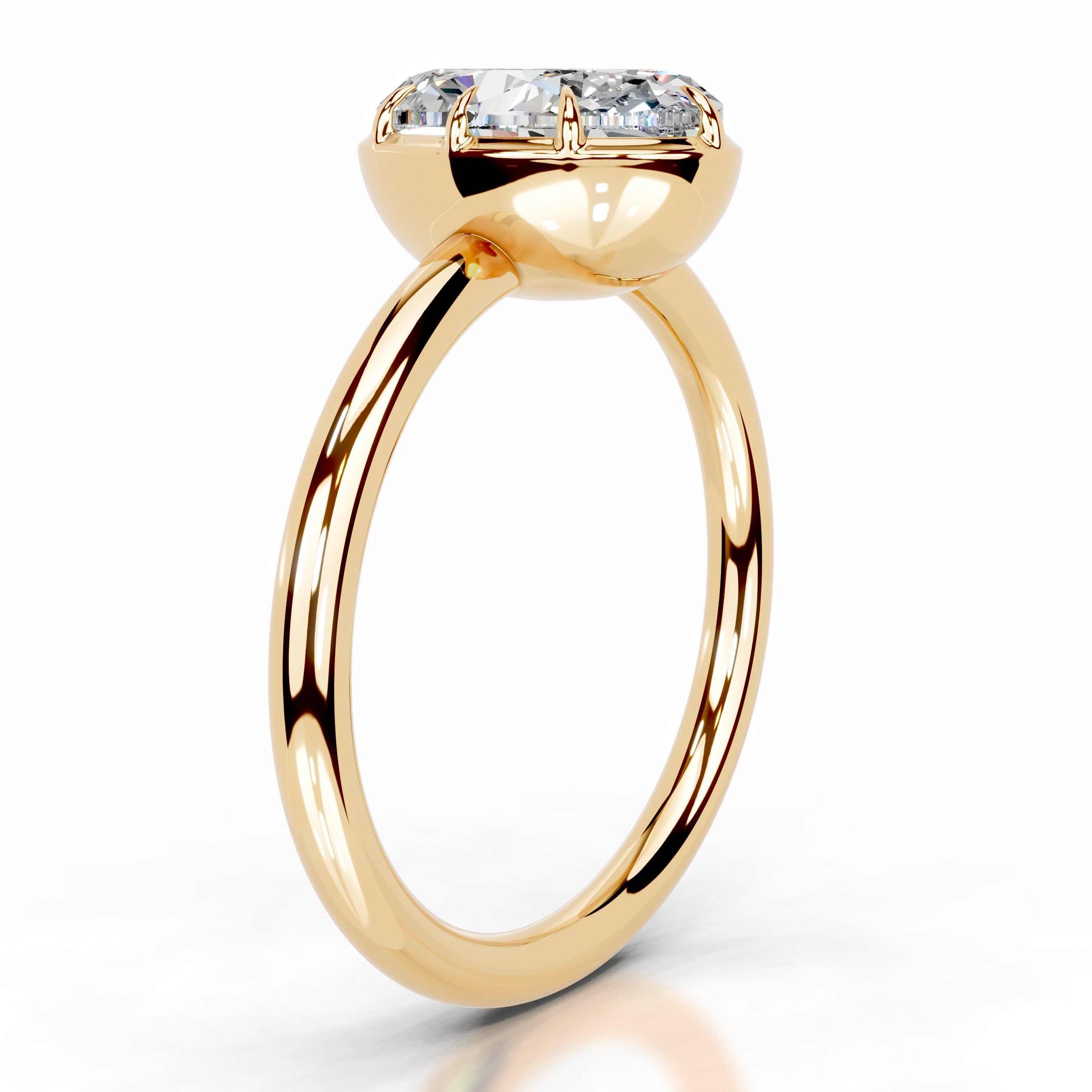 Narcisa Moissanite Ring - 18K Yellow Gold、mySite、hinf8tx79
