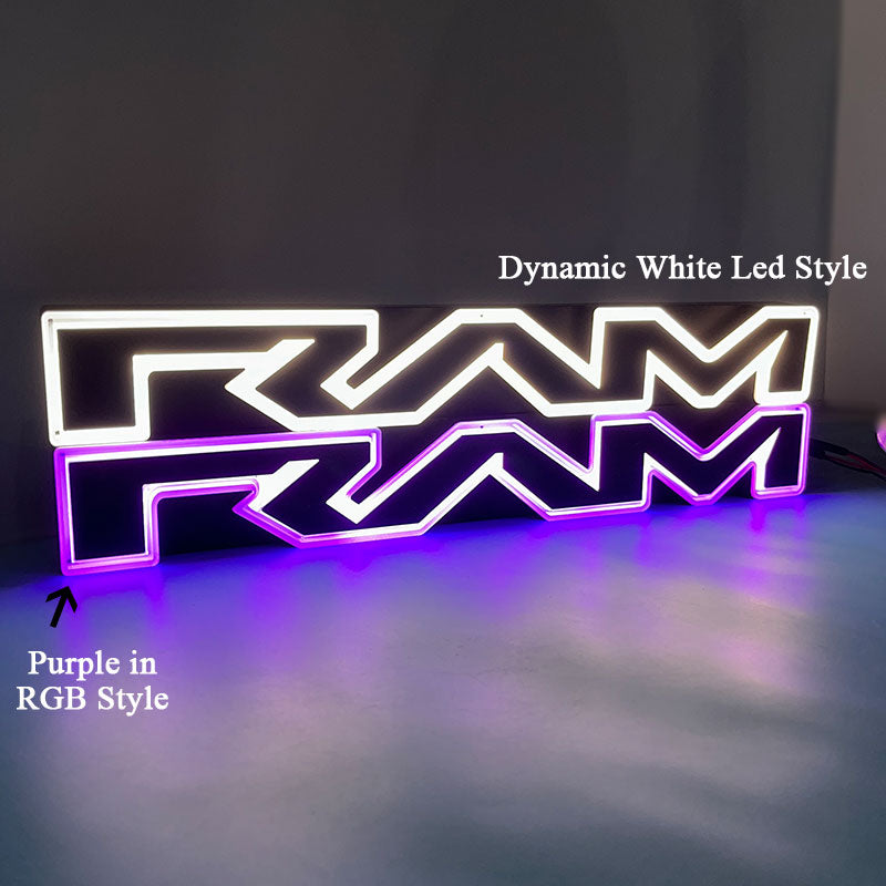 Dynamic Light up Ram Grill Letters Fit For Ram 1500 Laramie (2019-2025)、mySite、nflplayoffbracketp