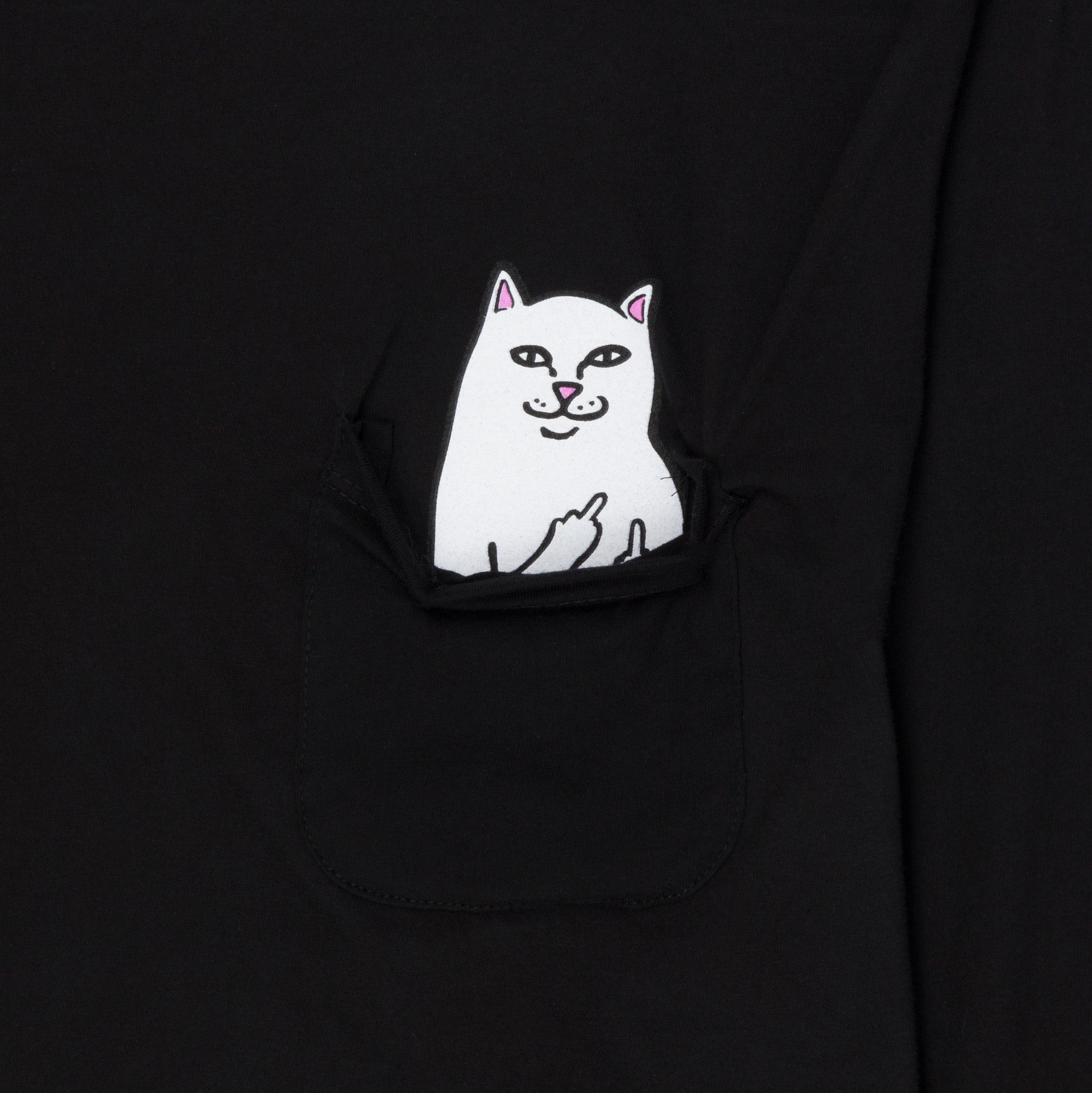  Lord Nermal Cropped Pocket Tee Long Sleeve (Black)、mySite、merchandisen