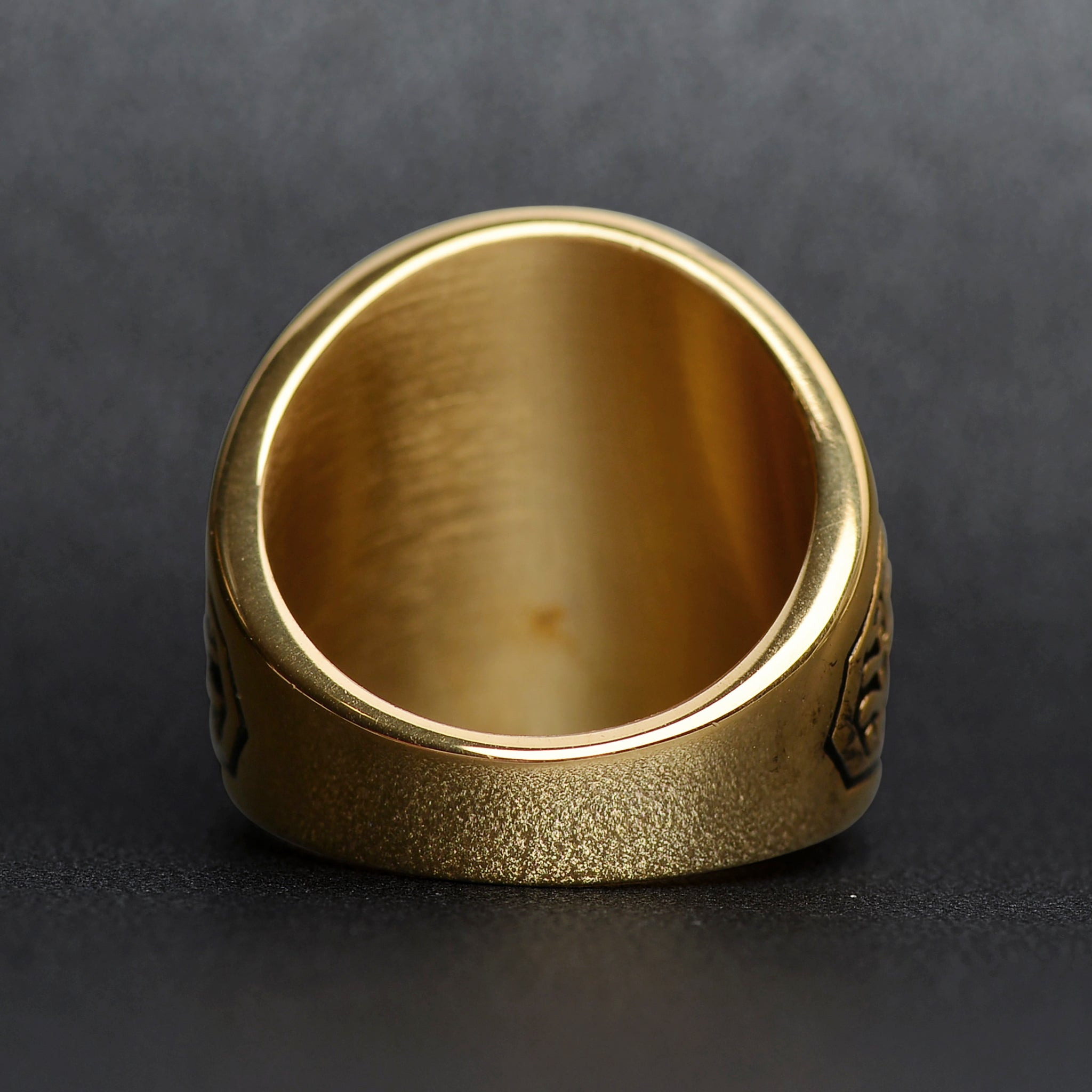 18K Gold PVD Stainless Steel Red Stone United States Marines Ring / MCR6002、mySite、dreamappss