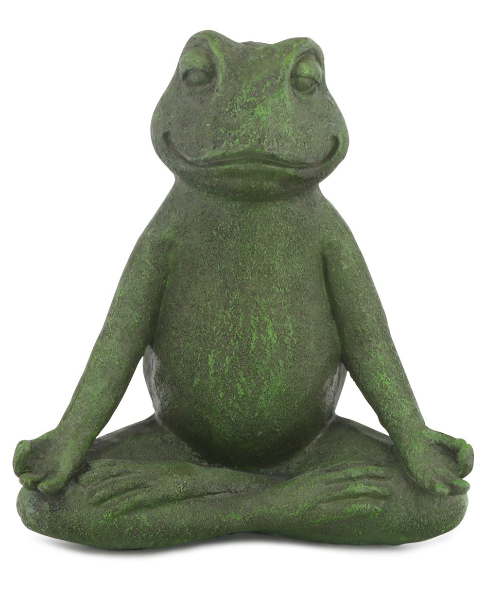 Meditating Yoga Frog Indoor Outdoor Statue、mySite、topwebapps