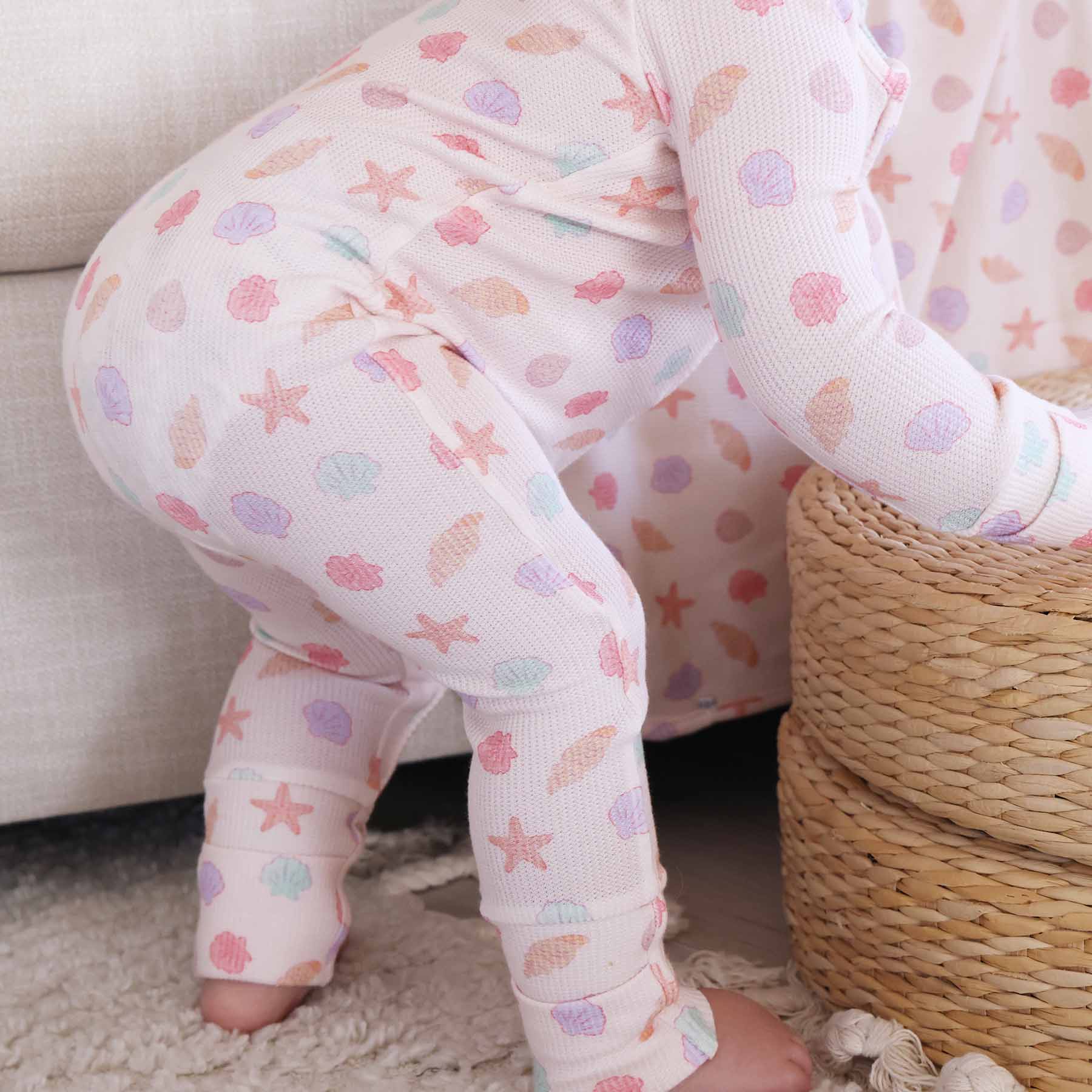  Beachy Bamboo Waffle Convertible Zip Rompers、mySite、layawaytickets