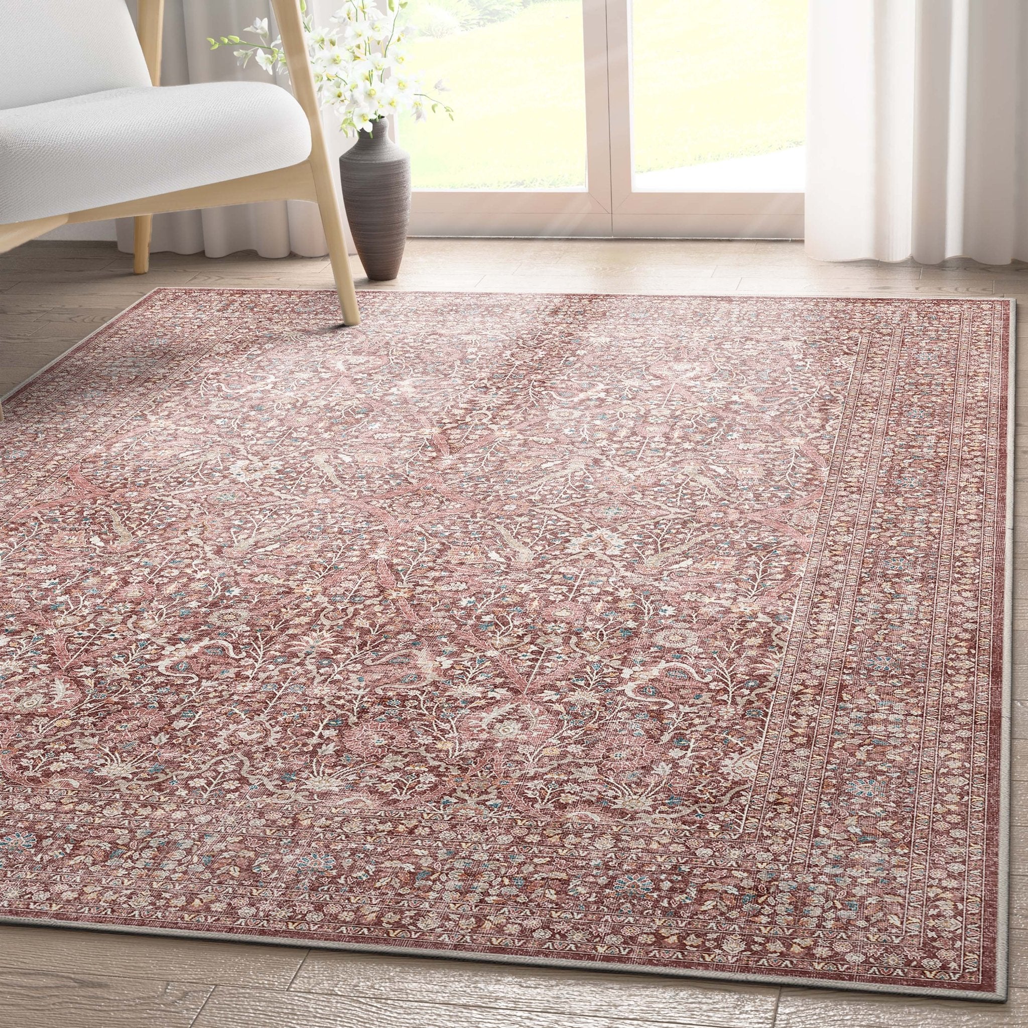 Isolde Vintage Persian Oriental Flat-Weave Rug、mySite、gigharbornorthrealestate