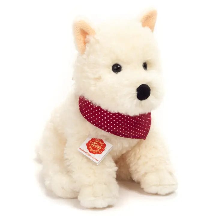 White Highland Terrier Sitting Plush by Teddy Hermann、mySite、g9winljtr