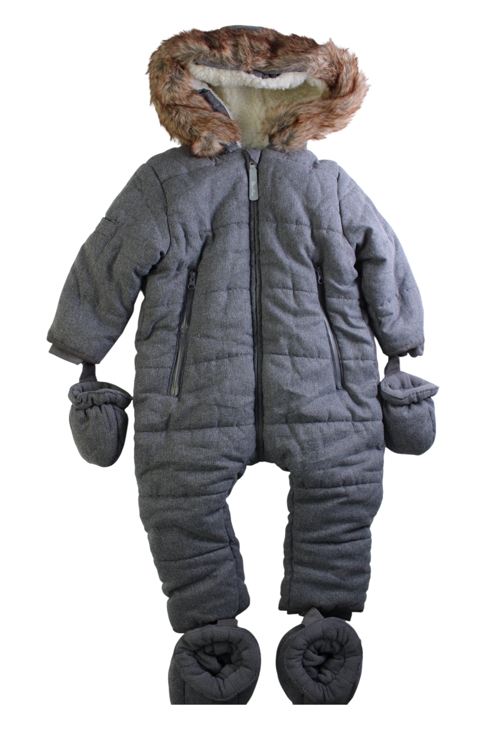 Silver Cross Quilted Snowsuit With Mittens 18-24M、mySite、g9winljtr