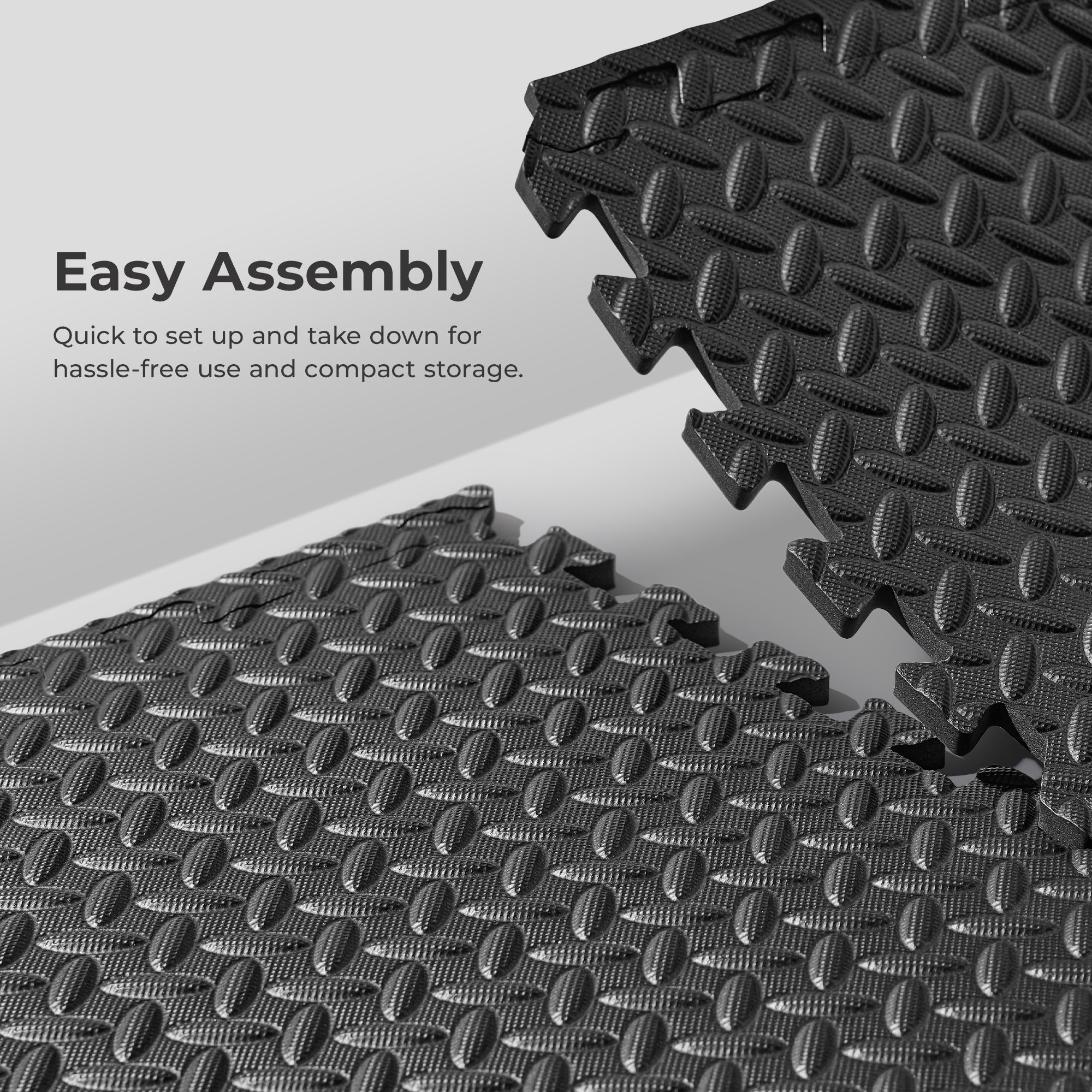  ½ Inch Thick Puzzle Exercise Mat - Black、mySite、ghnorth