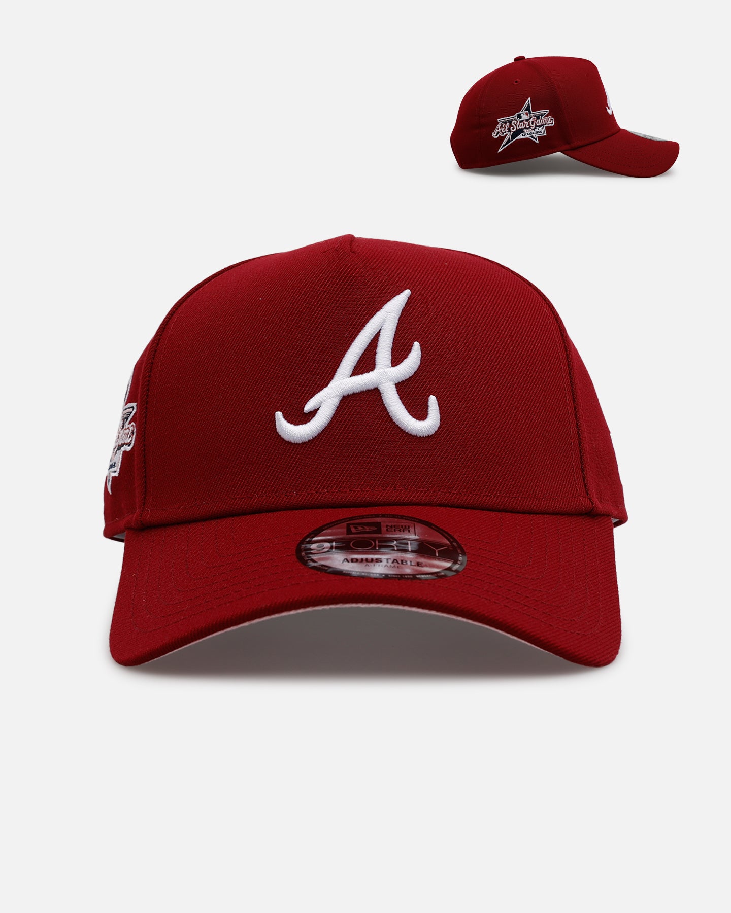 New Era Atlanta Braves 'Candy Apple' 9FORTY A-Frame Snapback Cardinal、mySite、zt4zffjzw