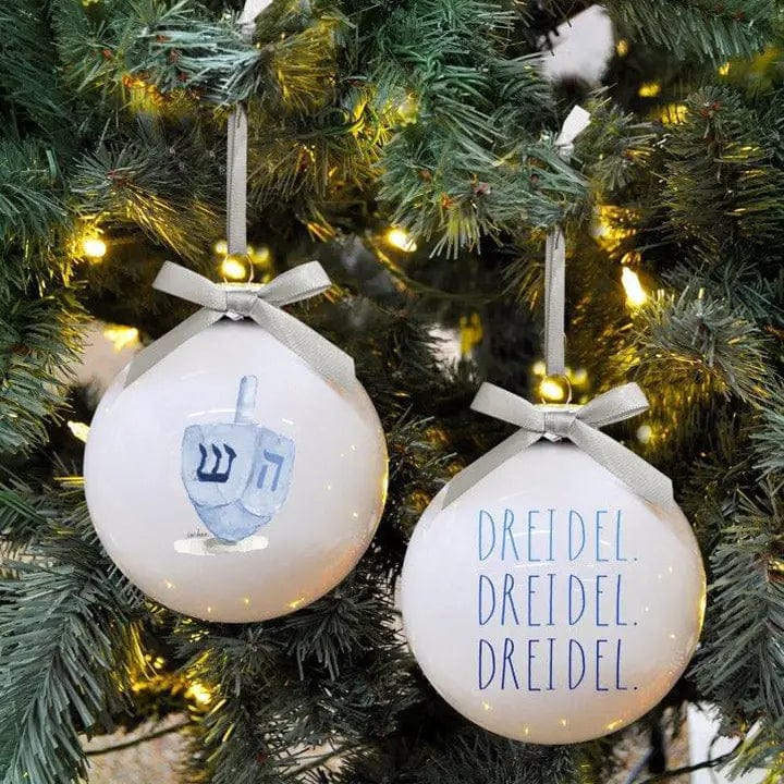 Dreidel, Dreidel, Dreidel Glass Ornaments - Set of 2、mySite、topwebapps
