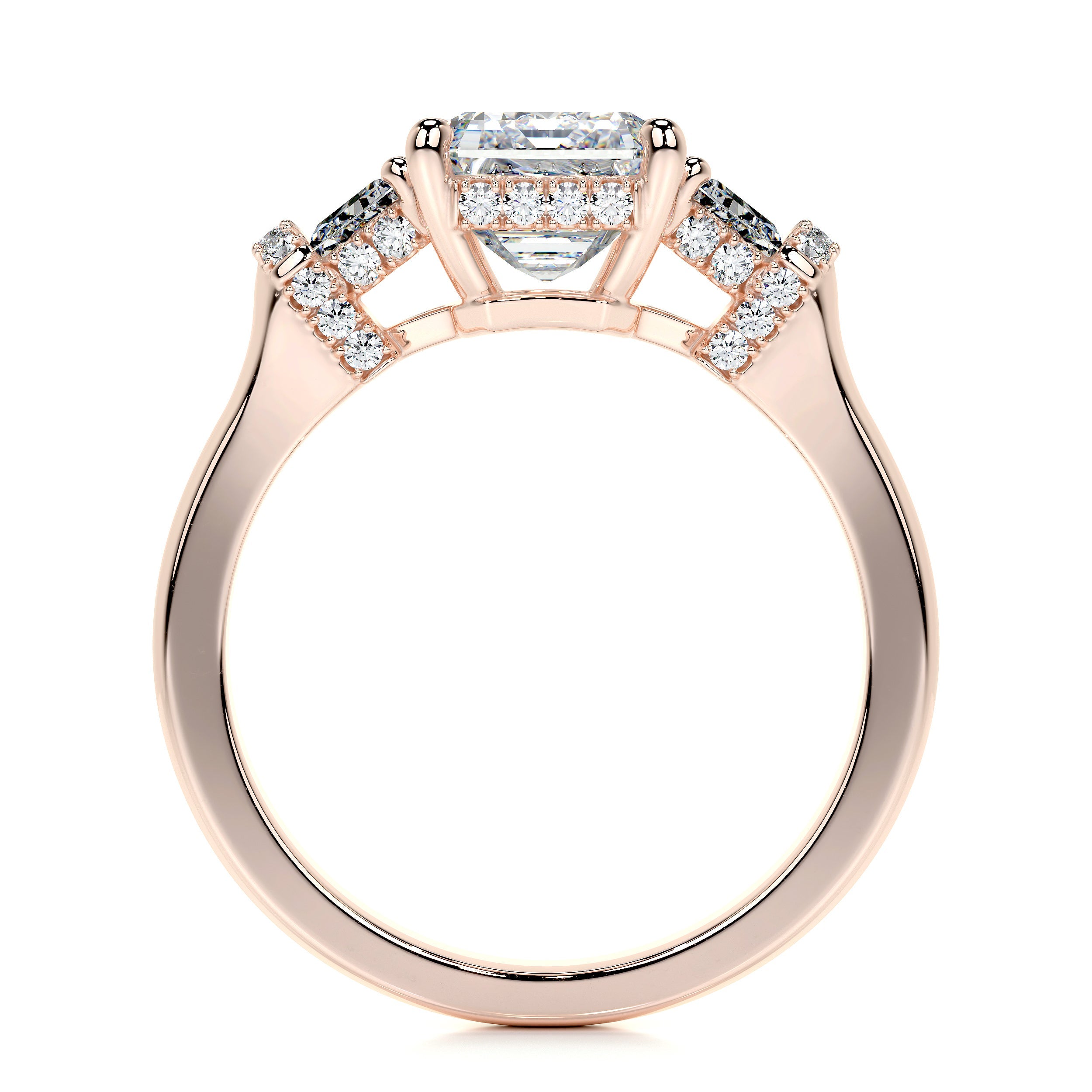Viola Lab Grown Diamond Ring -14K Rose Gold、mySite、hinf8tx79